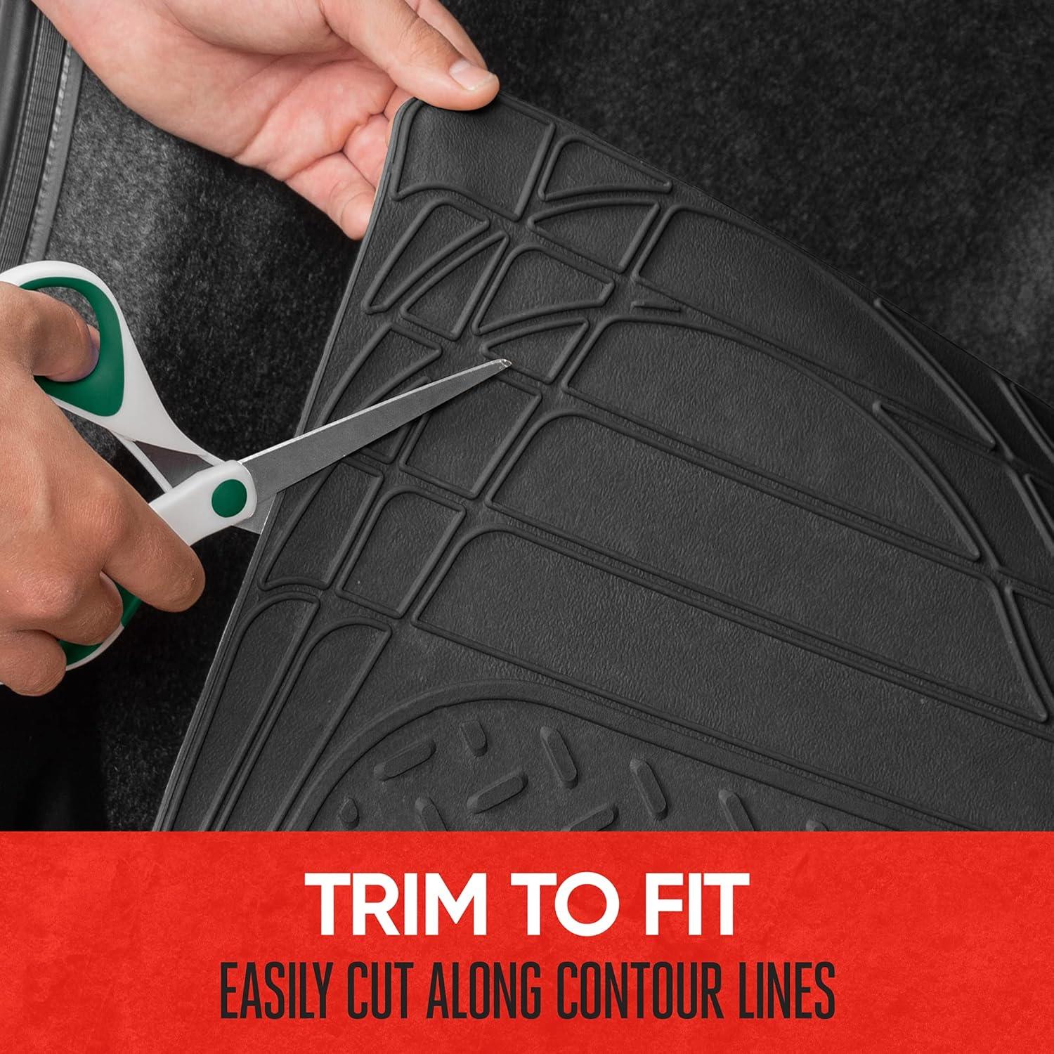 Alfombrilla de Carga MotorTrend MTMT-680-BK Recortable 120x82cm