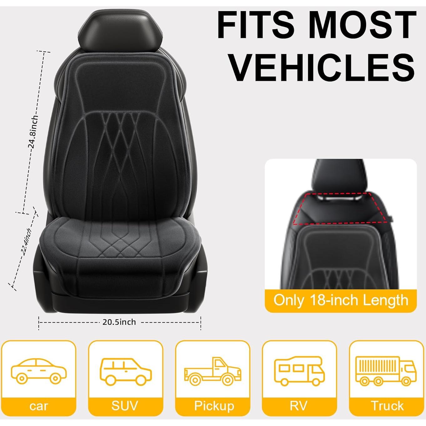 Cojín de Asiento de Coche Banxye QP-101-ZYJRD Negro