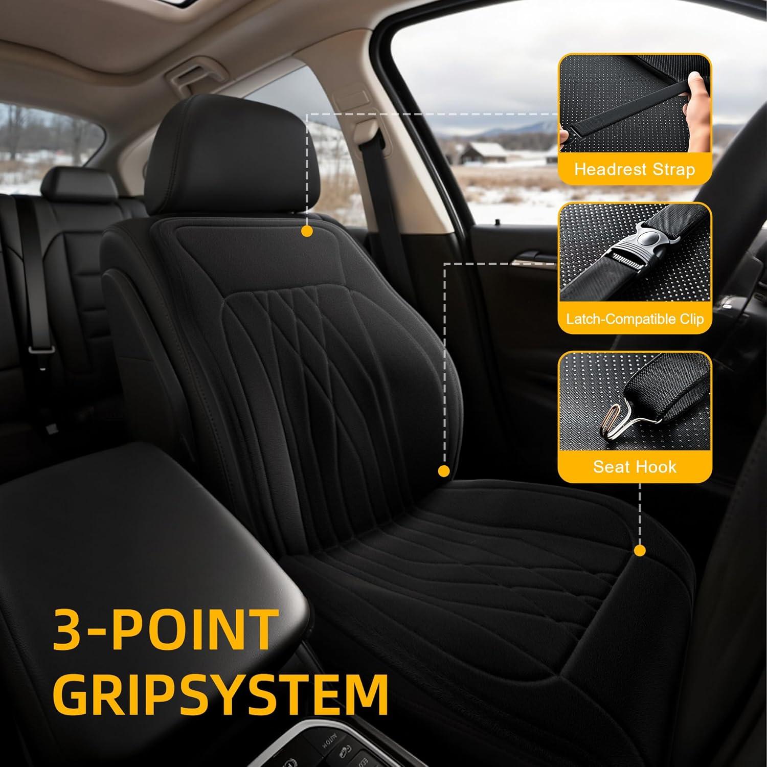 Cojín de Asiento de Coche Banxye QP-101-ZYJRD Negro