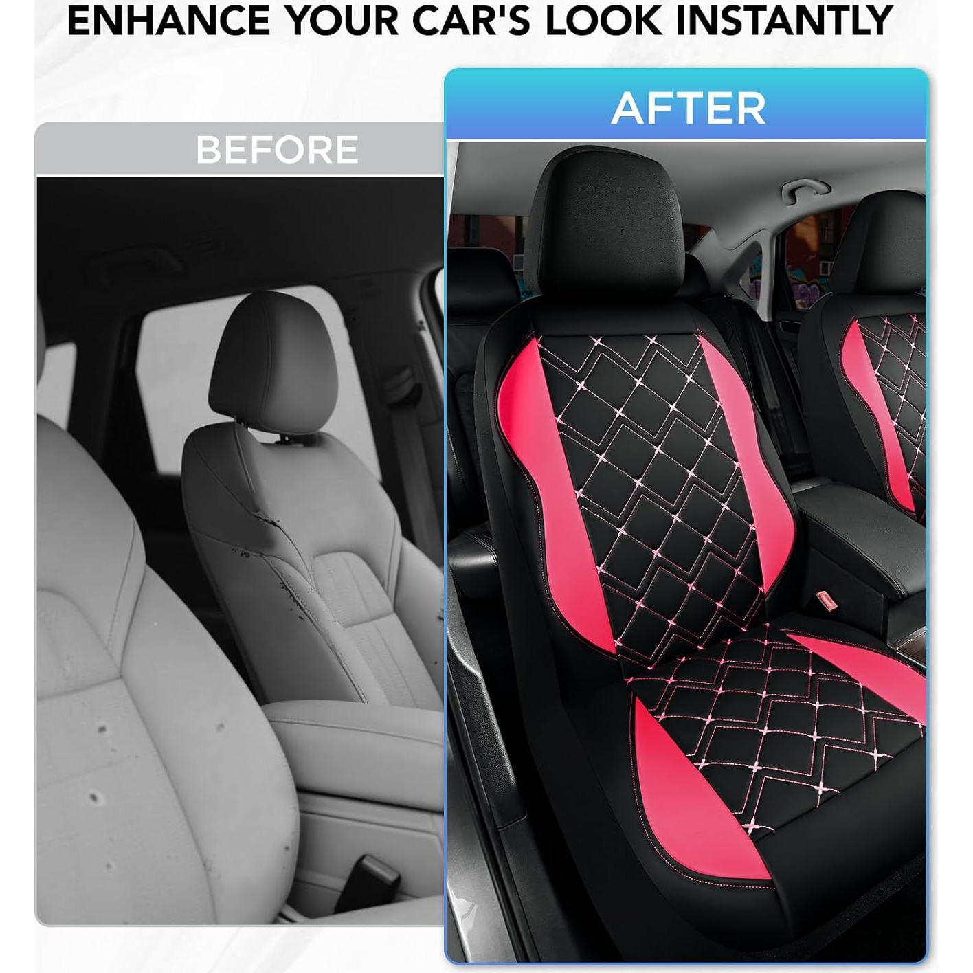 Fundas de Asiento de Coche Road Comforts Rosa Fucsia Universal