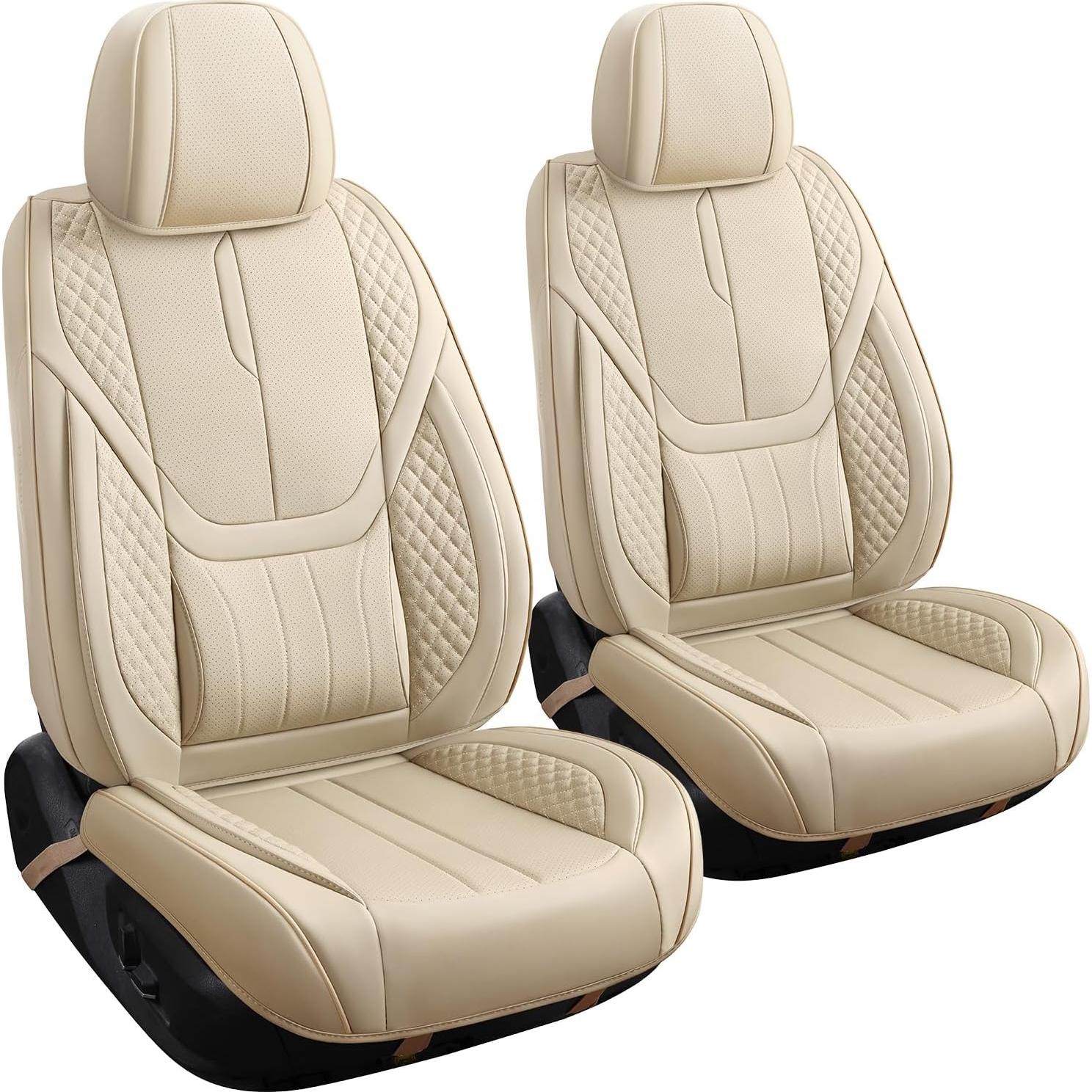 Cubiertas de Asientos de Coche FEINEPRO Juego Completo Beige
