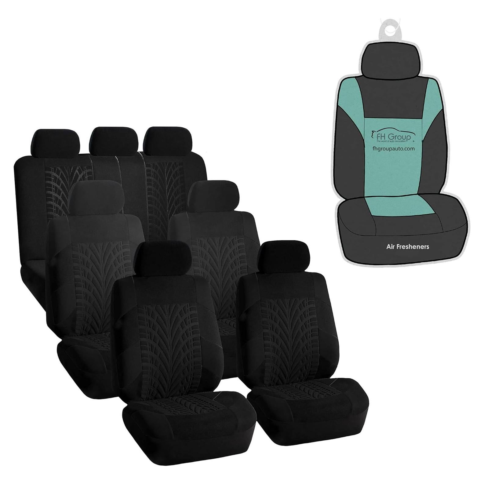 Funda de Asiento de Coche FH Group 7 Pasajeros Negro Universal