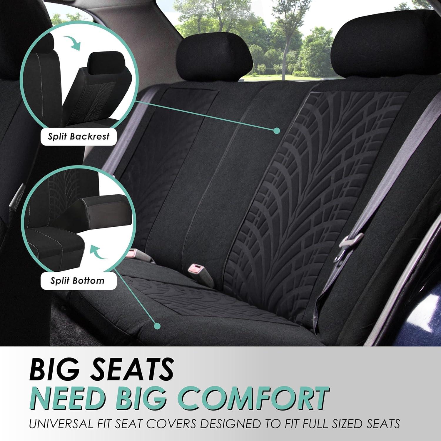 Funda de Asiento de Coche FH Group 7 Pasajeros Negro Universal