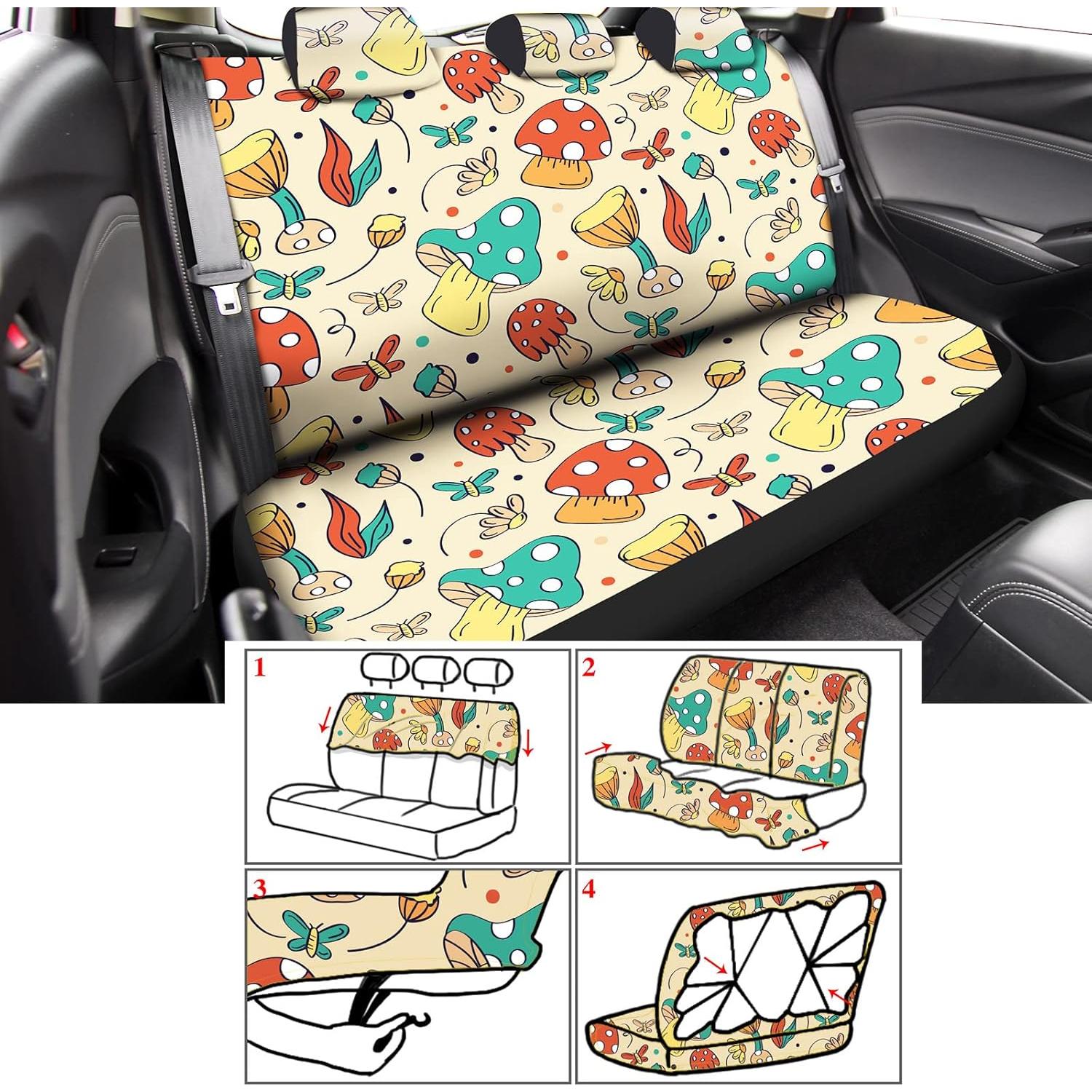 Juego Completo 17 Pcs Accesorios de Coche Riakrum Hongo y Polilla