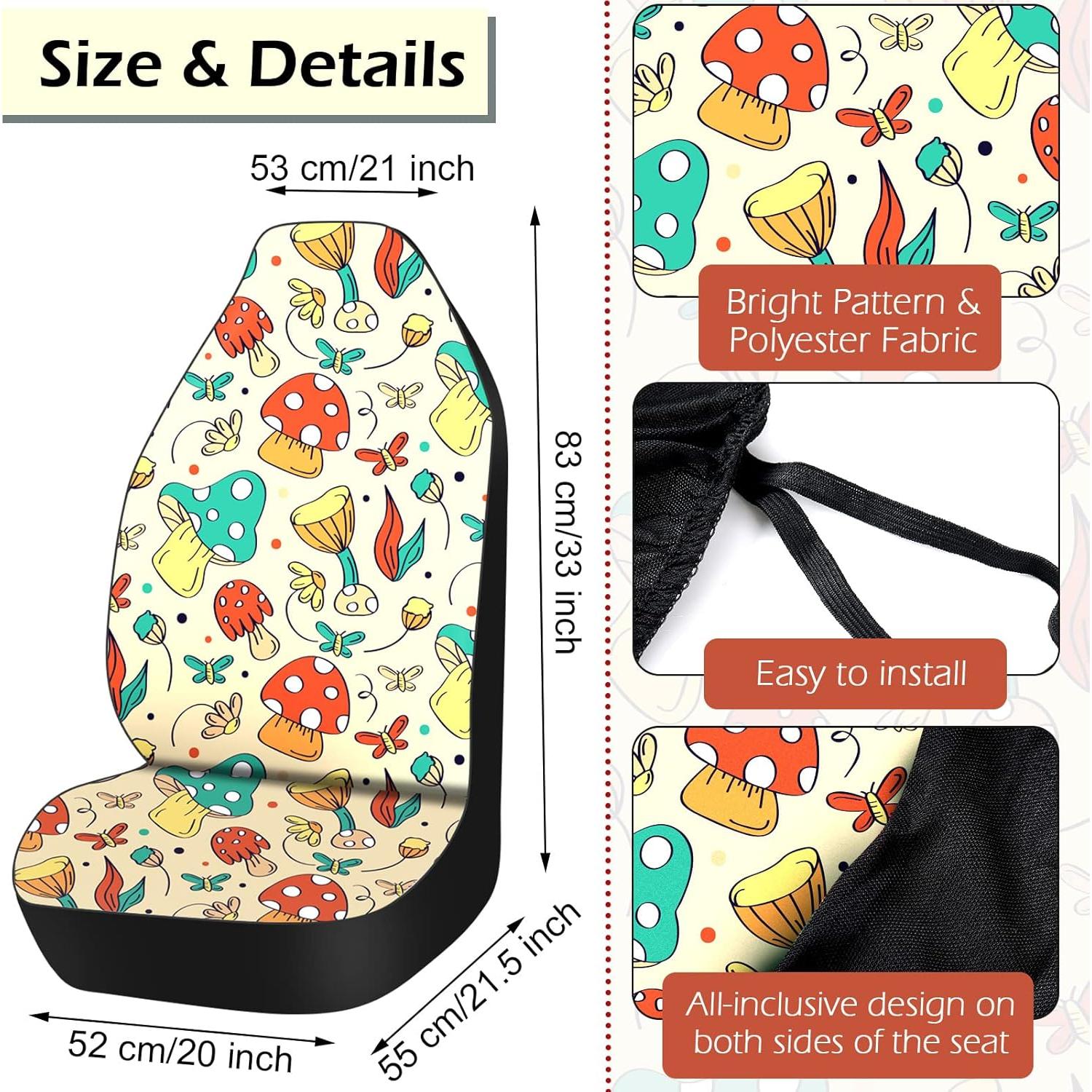 Juego Completo 17 Pcs Accesorios de Coche Riakrum Hongo y Polilla