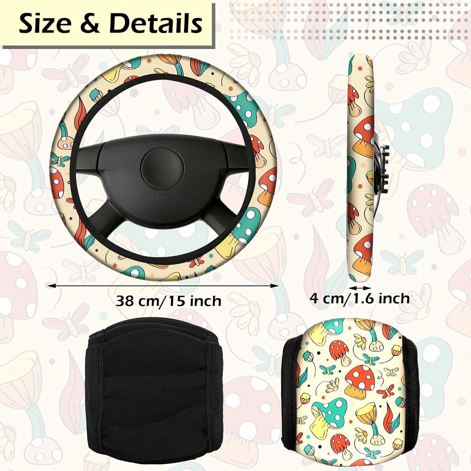 Juego Completo 17 Pcs Accesorios de Coche Riakrum Hongo y Polilla