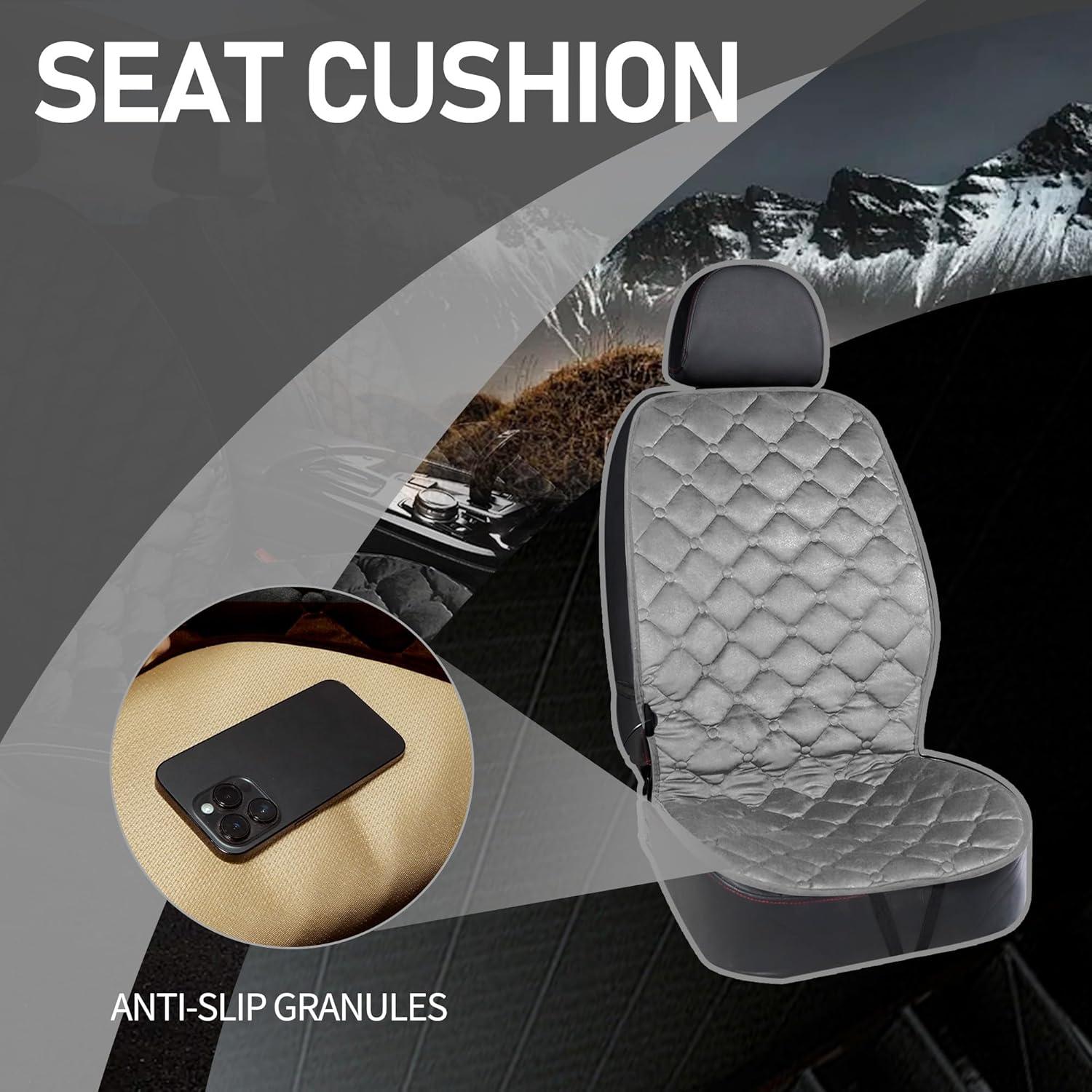 Cojín de Asiento Universal Fioqe Gris 53x48 cm