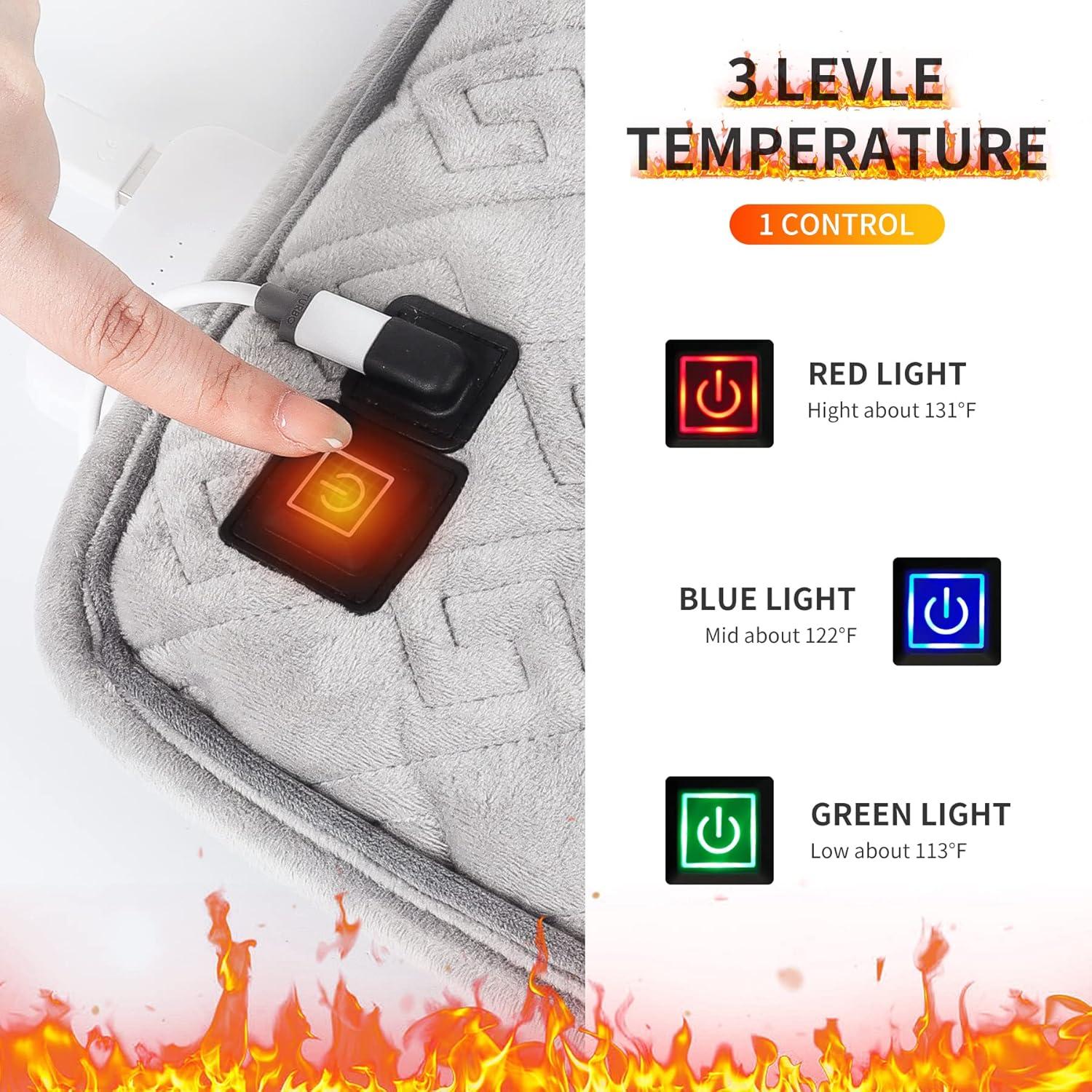 Cojín Calentado ChlorStar para Silla - Alivio Ciática y Espalda