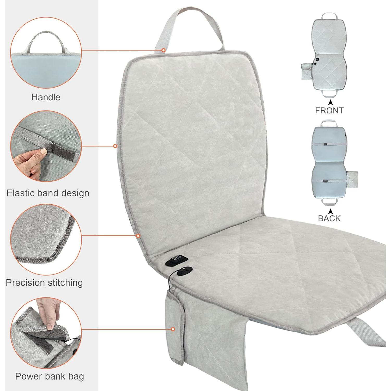 Cojín de Asiento Calentado MYDAYS OUTDOOR Gris USB 40x40cm