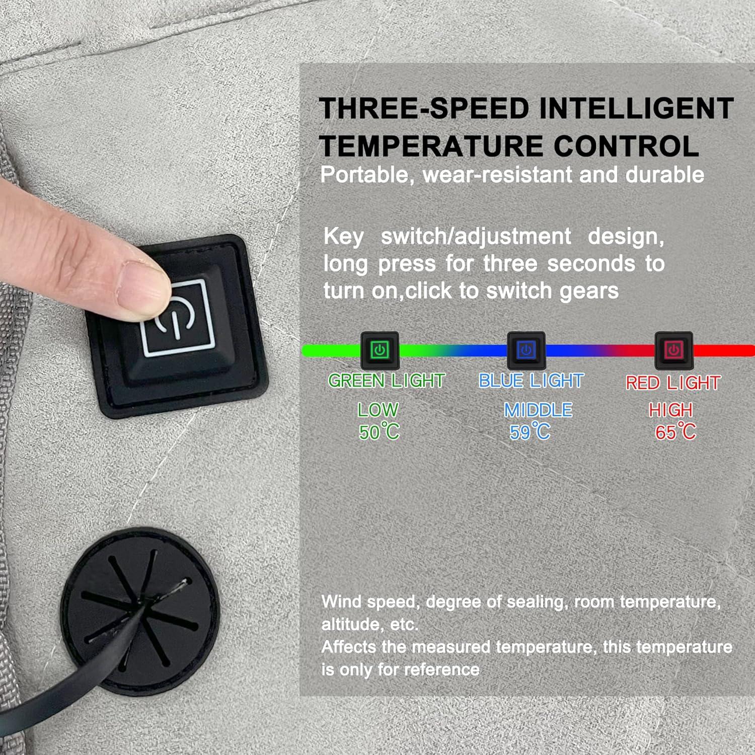 Cojín de Asiento Calentado MYDAYS OUTDOOR Gris USB 40x40cm