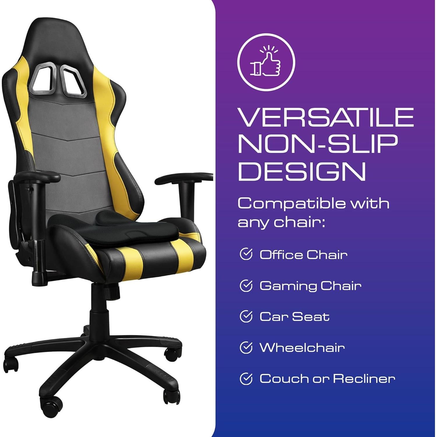 Cojín de Asiento Ergonómico Healthy Spirit - Espuma Viscoelástica