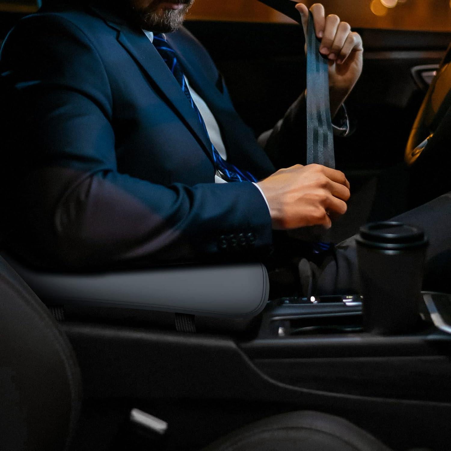 Funda de Apoyabrazos de Auto Amiss Gris Universal Impermeable