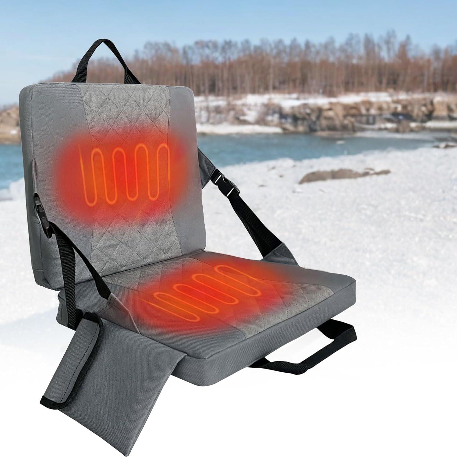 Cojín de Asiento Calentado MYDAYS OUTDOOR Gris Plegable USB