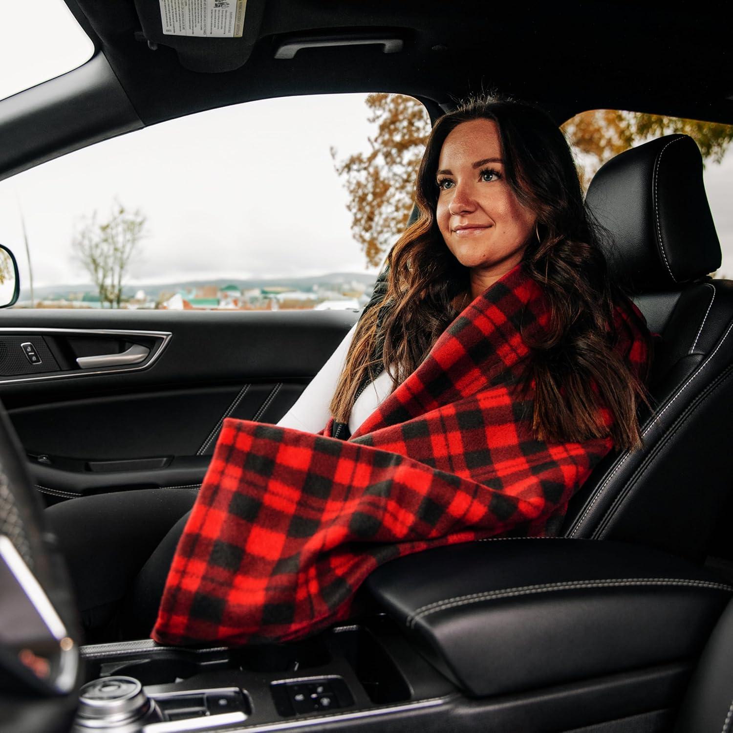 Manta Térmica Eléctrica Camco 12V 150x109 cm Forro Polar