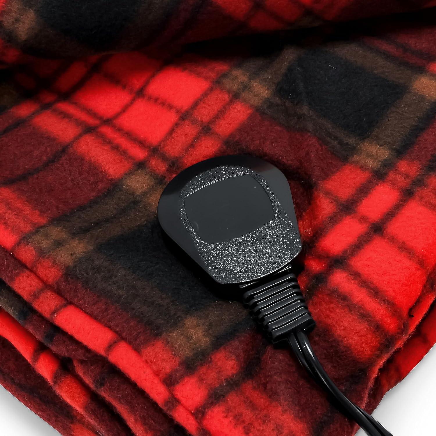 Manta Térmica Eléctrica Camco 12V 150x109 cm Forro Polar