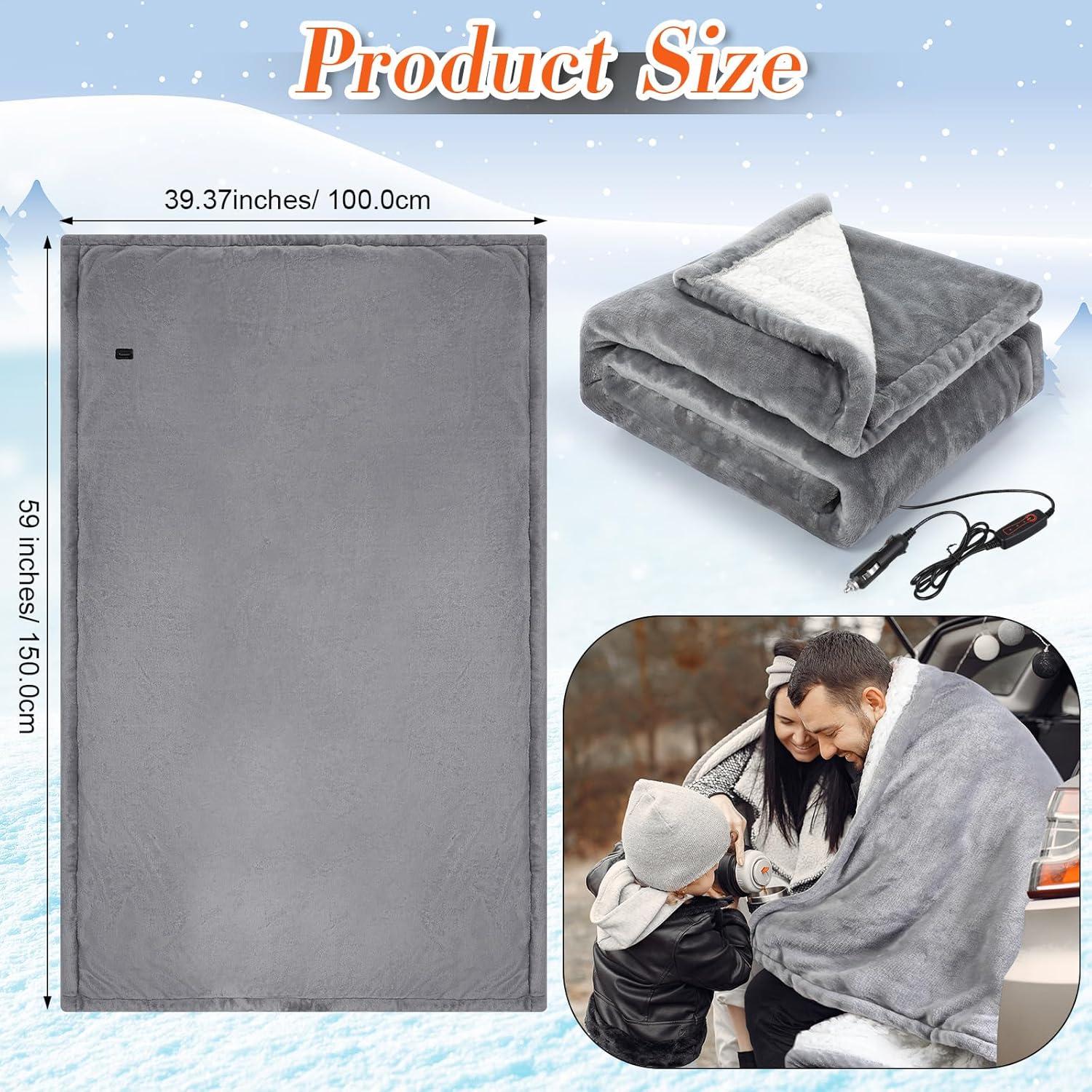 Manta Calentada Eléctrica para Auto Glooglitter 100x150 cm 12V