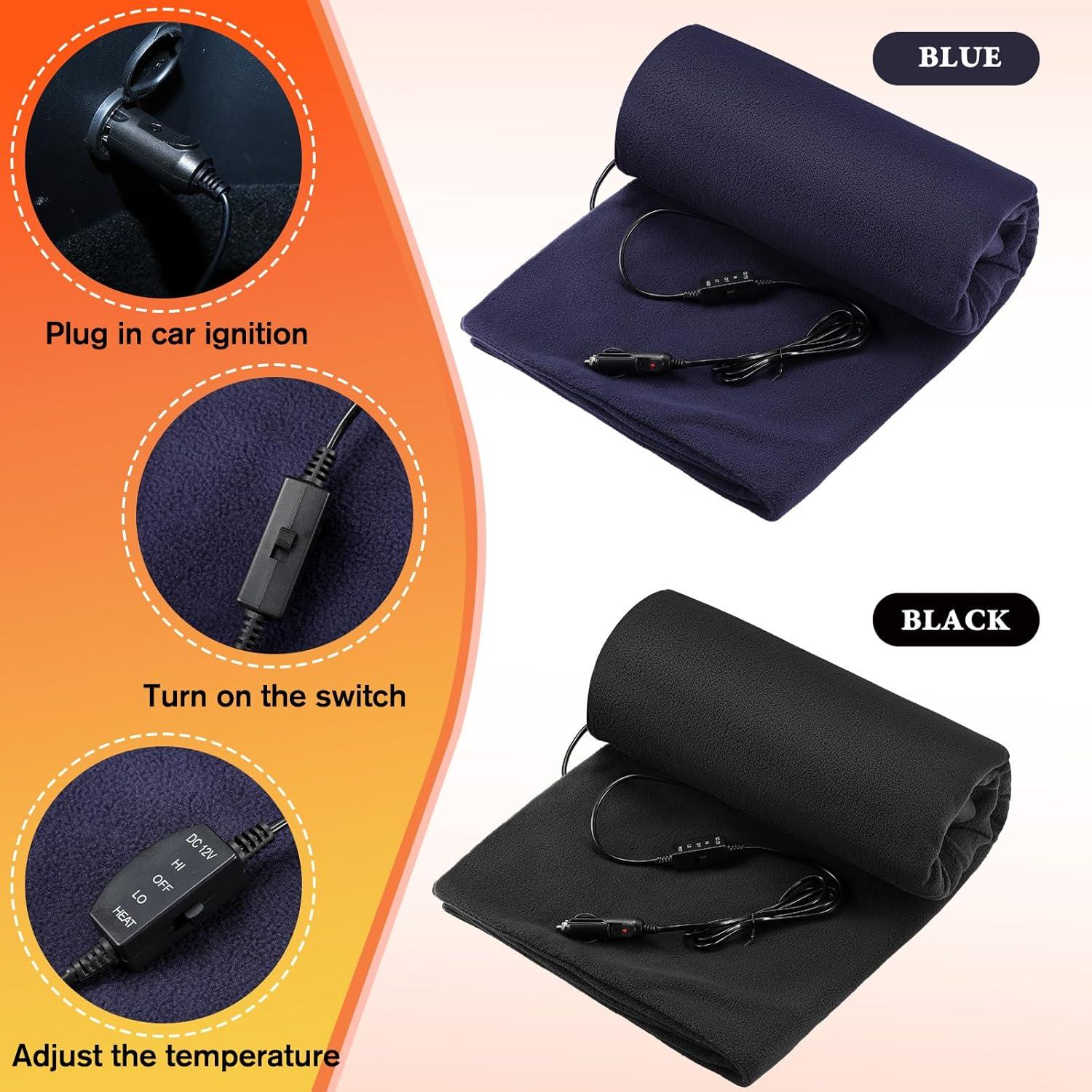 Manta Calentada para Auto Riakrum 109x150 cm 12V - 2 Pcs