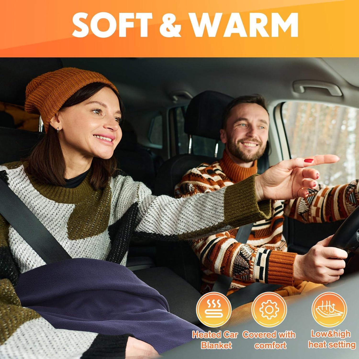 Manta Calentada para Auto Riakrum 109x150 cm 12V - 2 Pcs