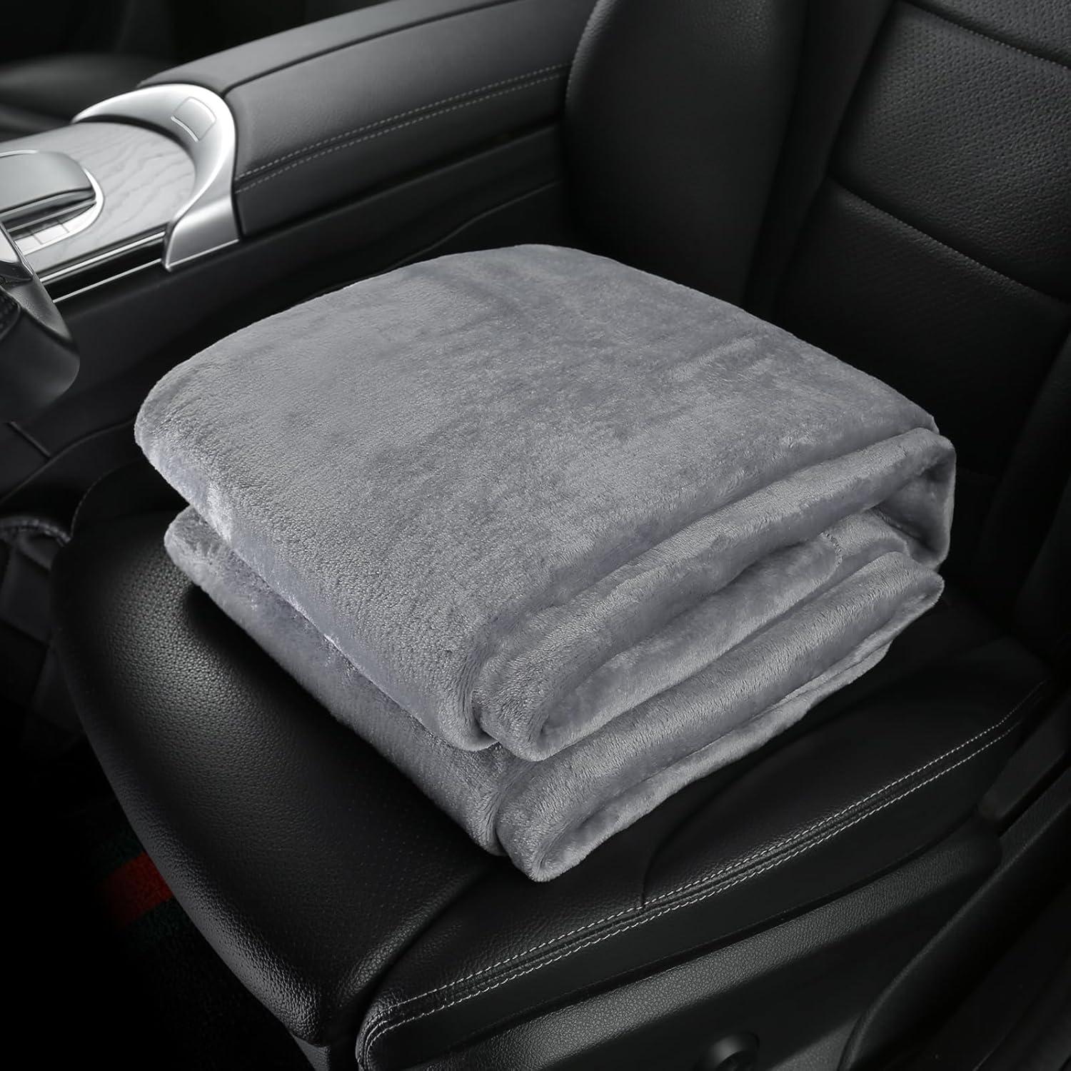 Manta Calentada 12V WARMITORY 2-en-1 Plegable y Portátil