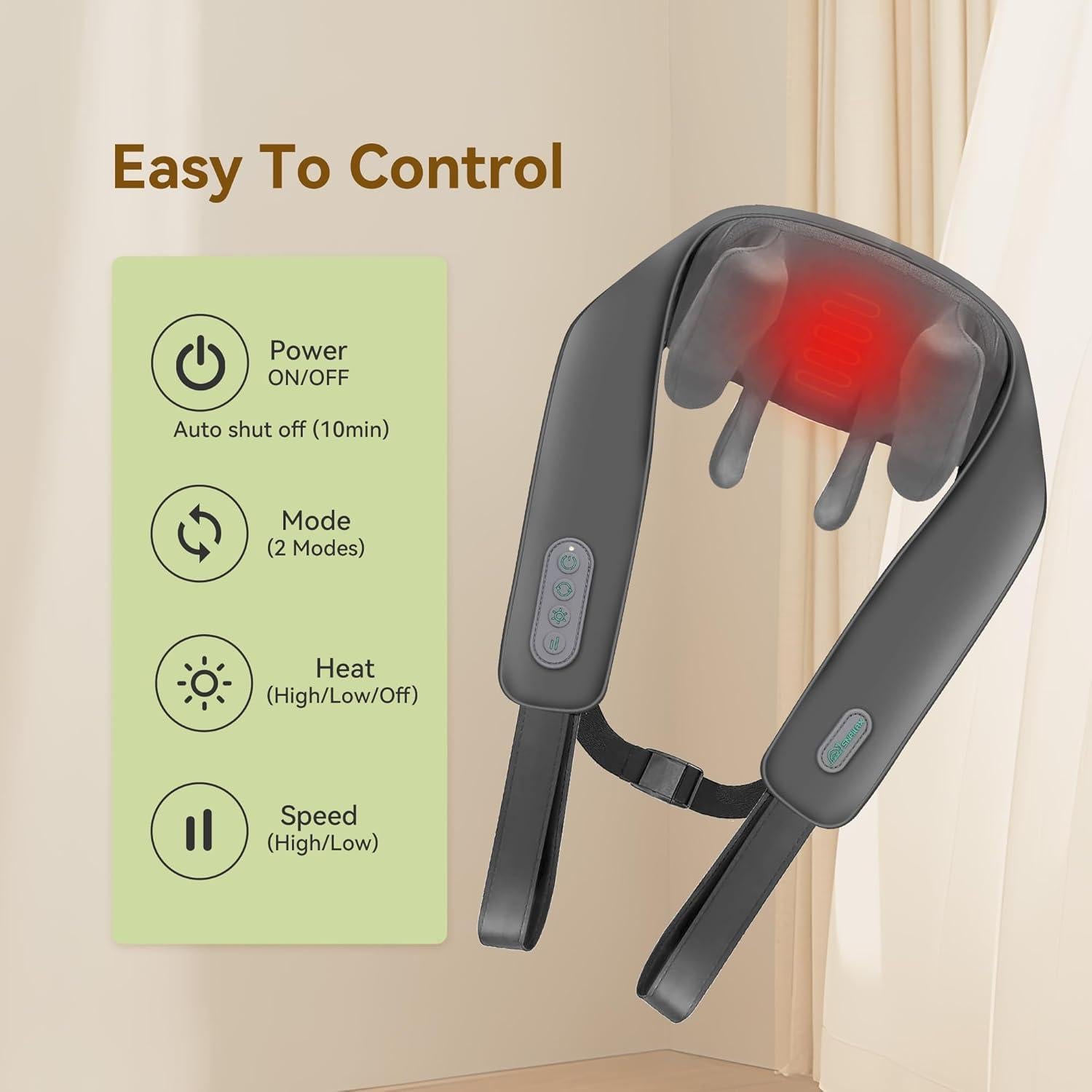 Masajeador de Espalda y Cuello RelaxPro - Alivio de Tensión