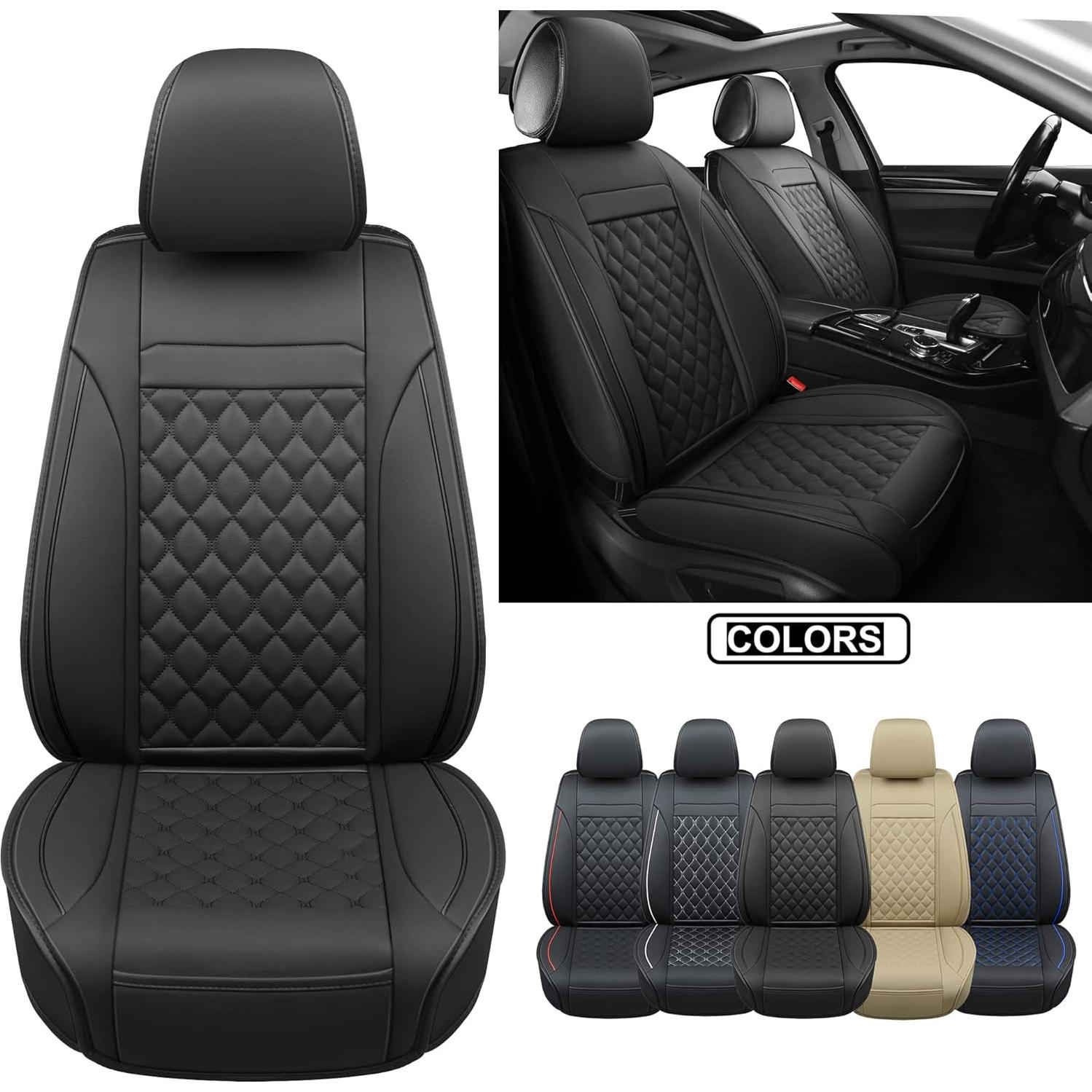 Fundas de Asiento de Coche Vankerful Ajuste Universal Negro