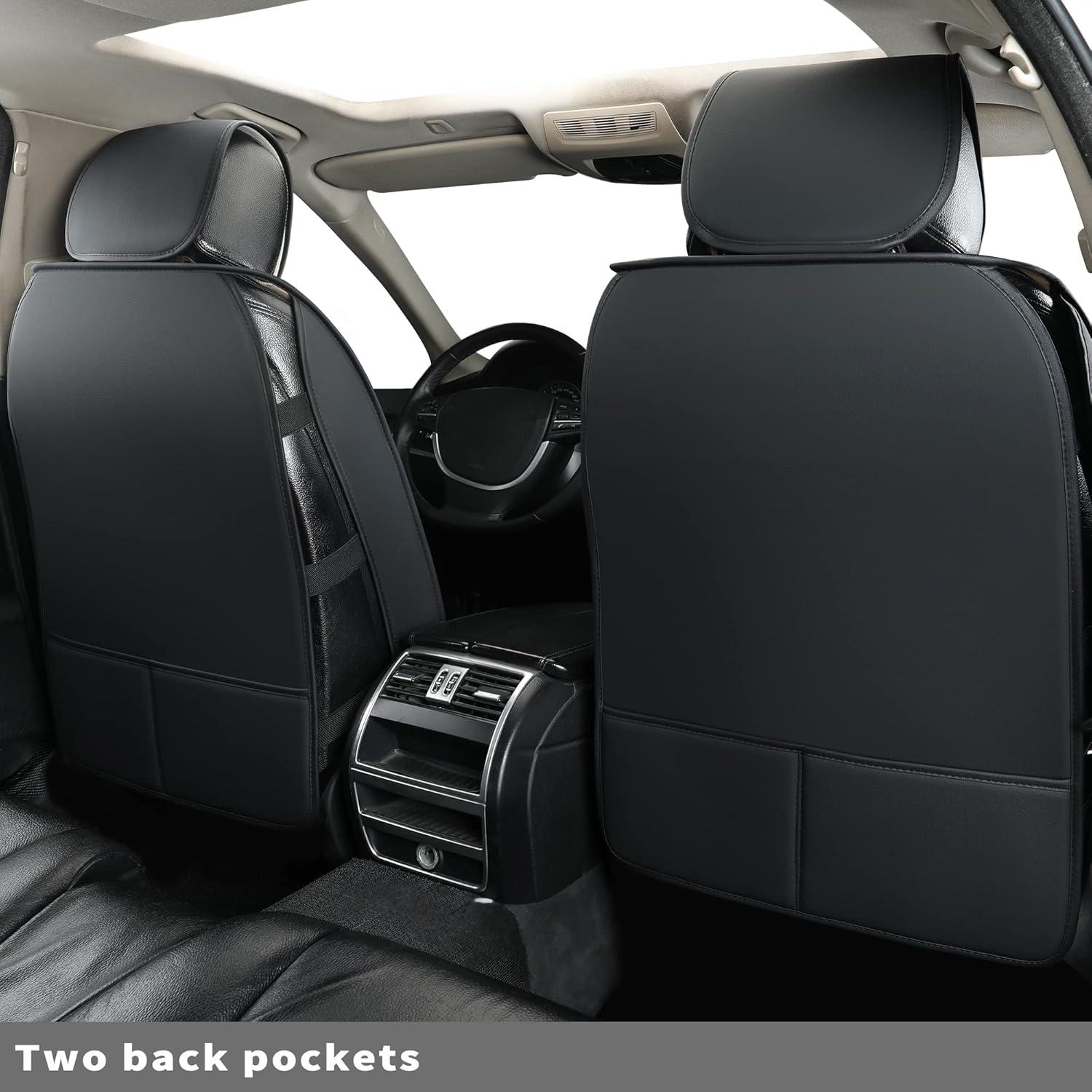 Fundas de Asiento de Coche Vankerful Ajuste Universal Negro