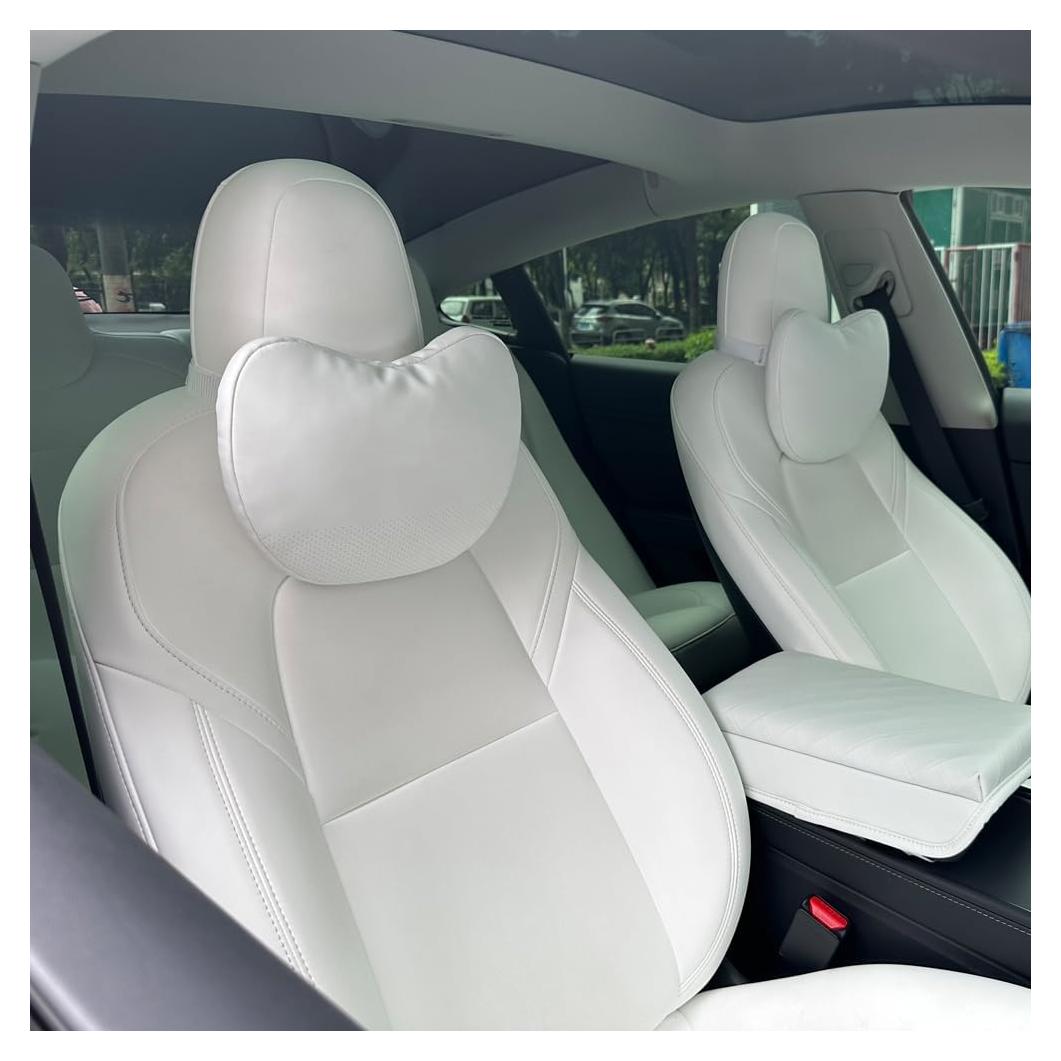 Almohada de Cuello TESBEAUTY Cuero Nappa Ajustable 2 Piezas