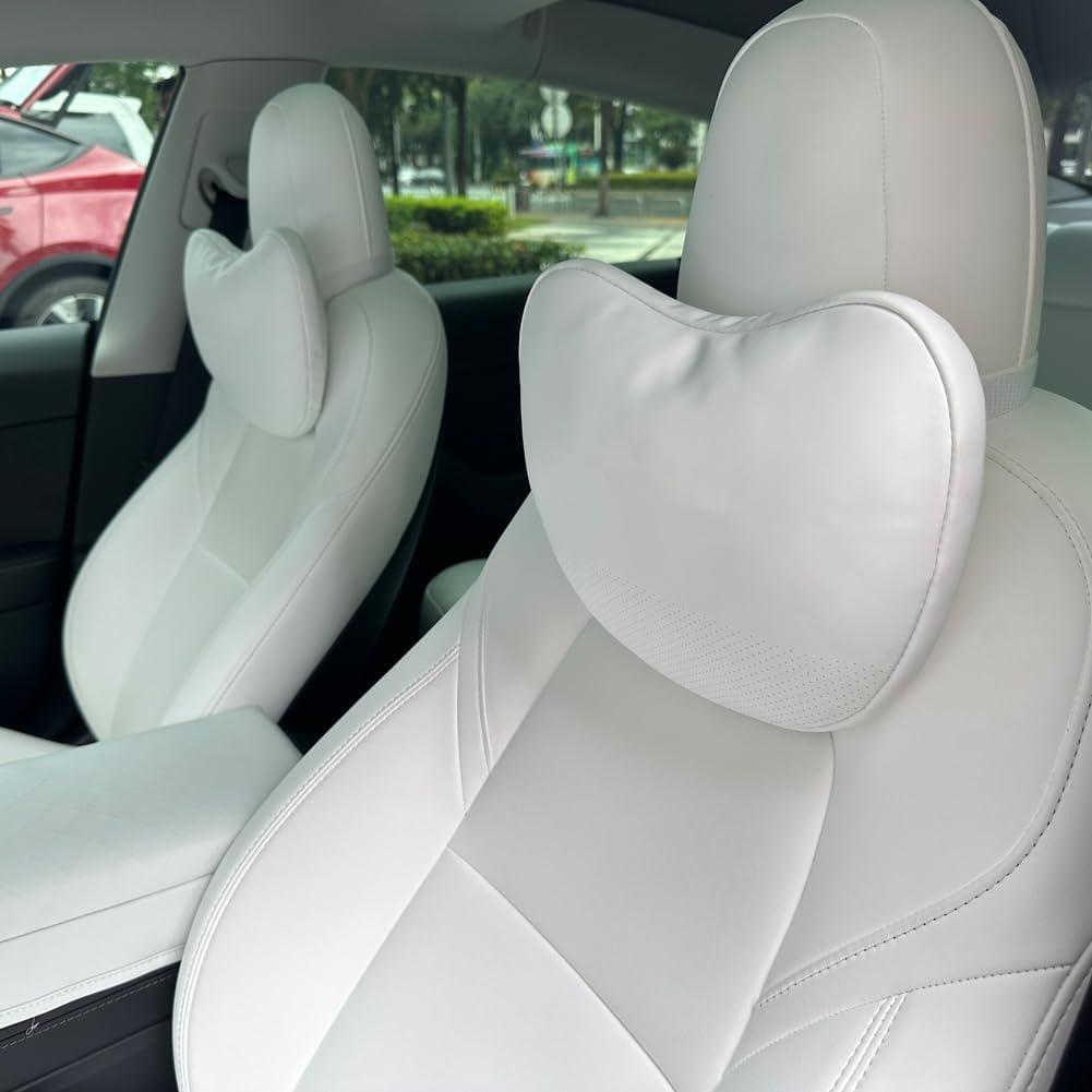 Almohada de Cuello TESBEAUTY Cuero Nappa Ajustable 2 Piezas