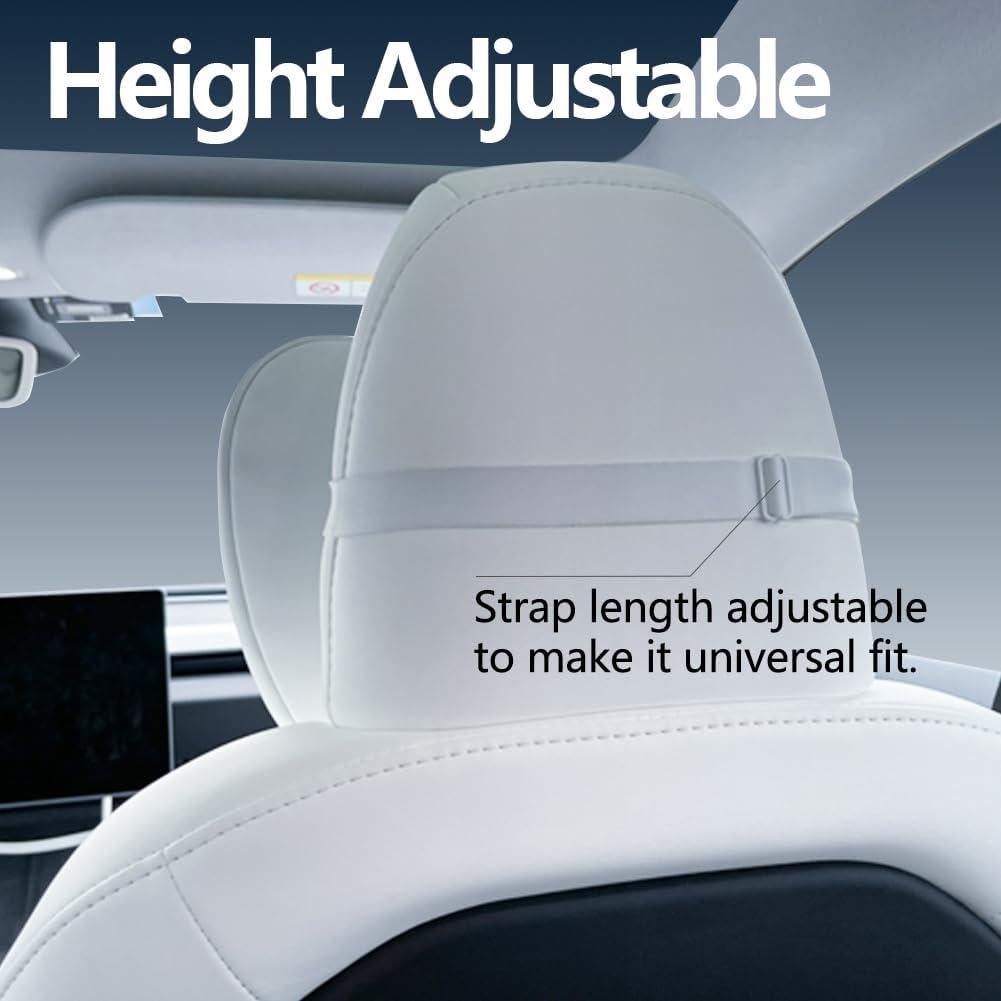 Almohada de Cuello TESBEAUTY Cuero Nappa Ajustable 2 Piezas