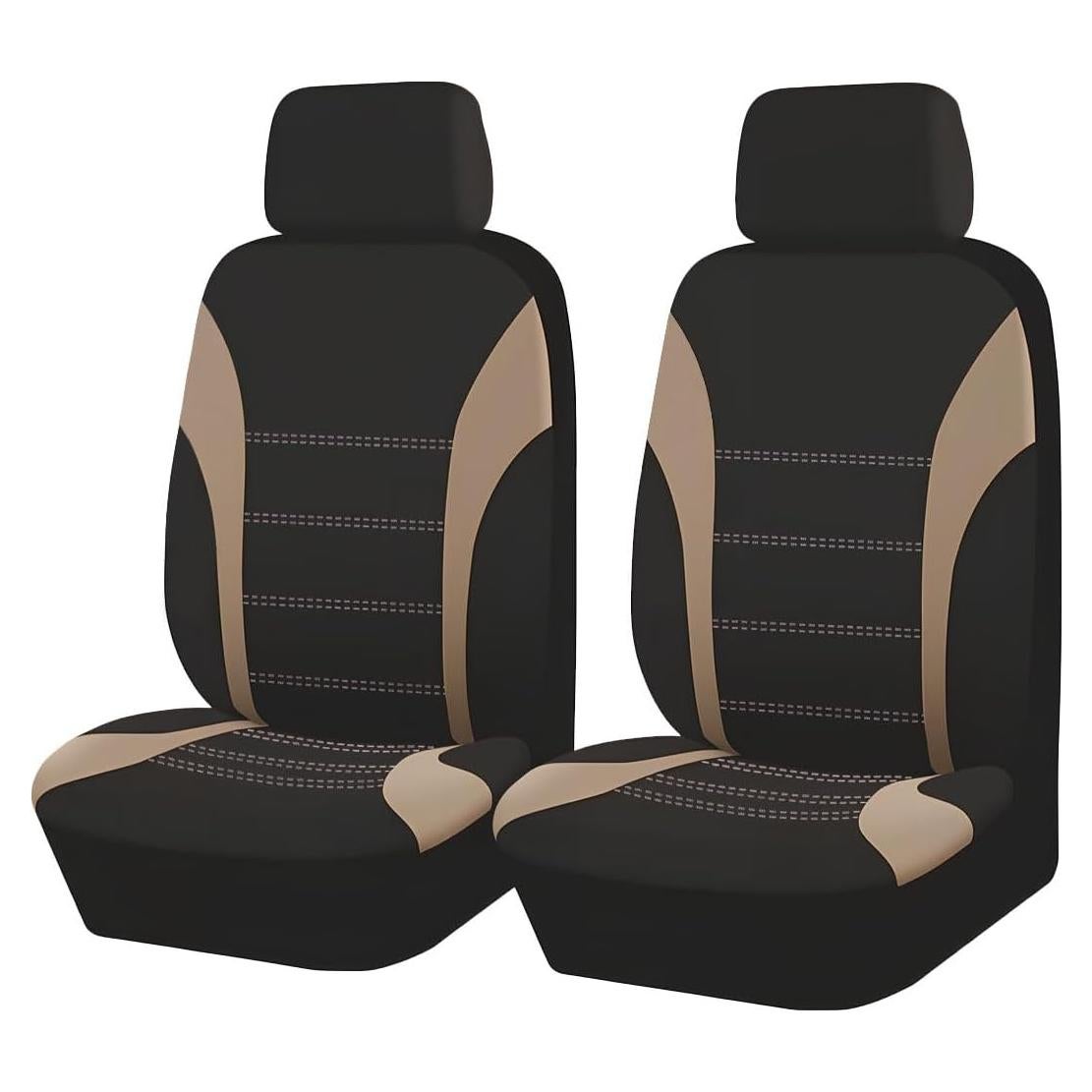 Fundas de Asiento Delantero ZIMISI Beige Ajuste Universal
