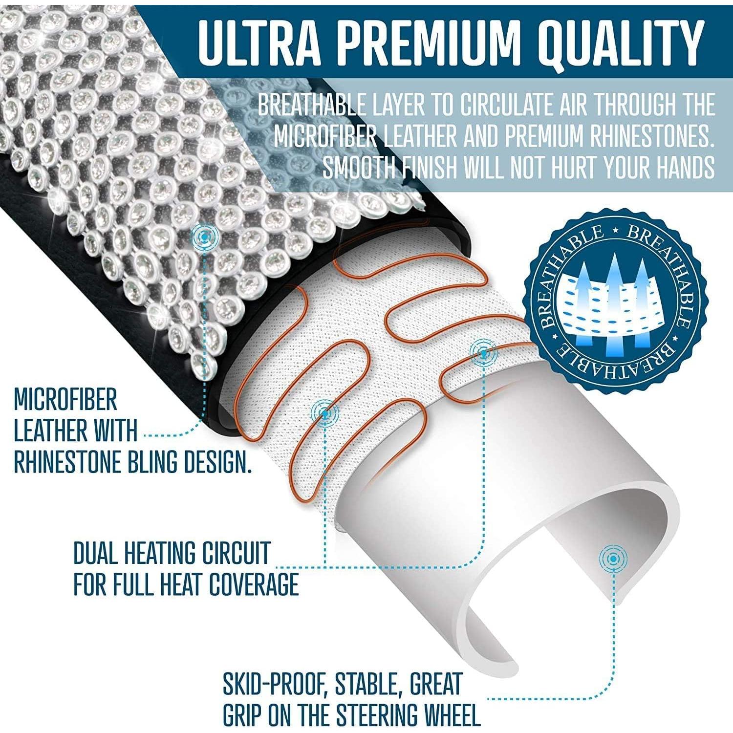 Cubierta de Volante Calentada Zone Tech 2-Pack 36.8-40 cm