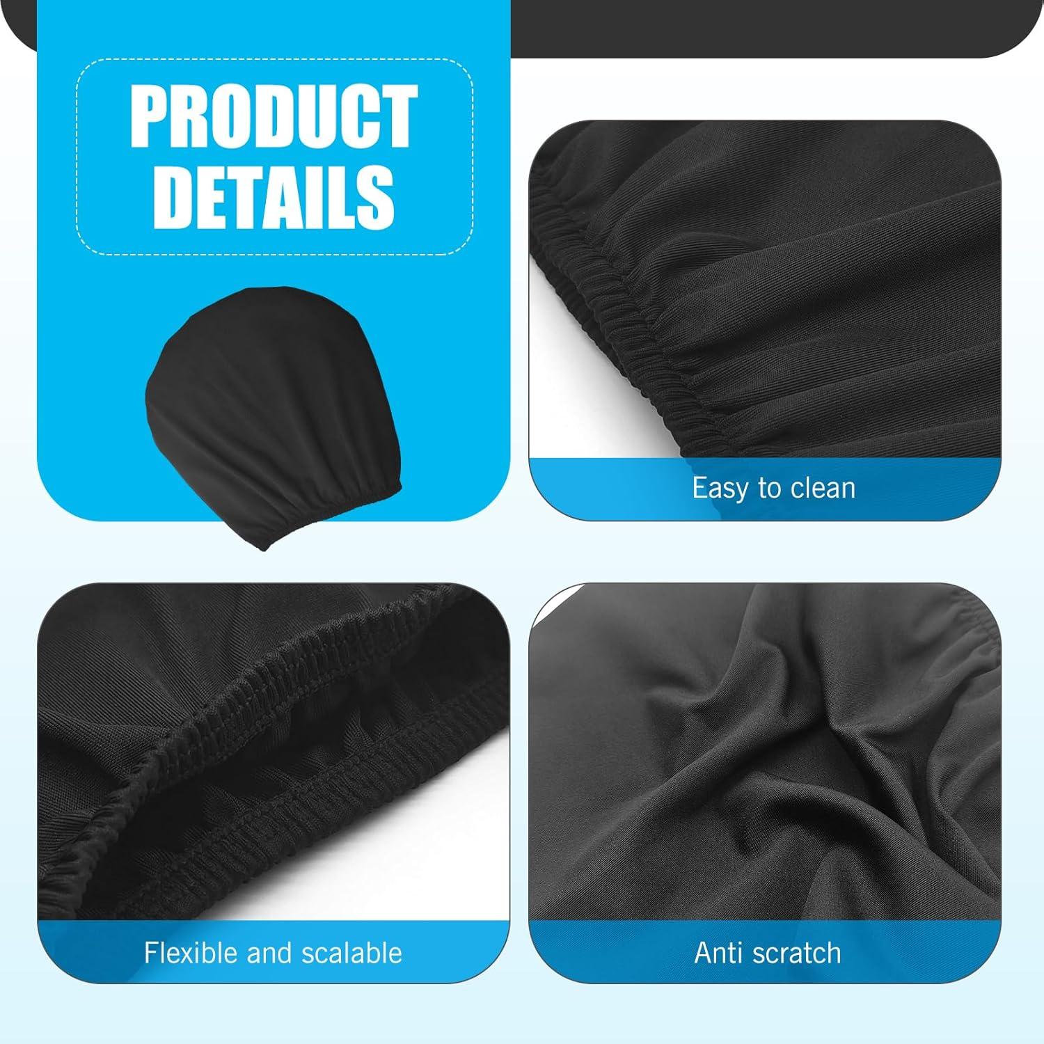 Funda de Reposacabezas de Coche Lekudo 4 PCS Negra Universal