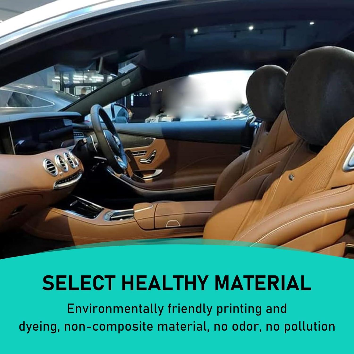 Funda Protectora Reposacabezas Coche Sumjig 2 PCS Negro