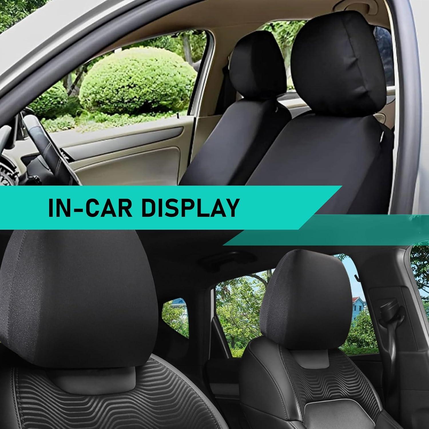 Funda Protectora Reposacabezas Coche Sumjig 2 PCS Negro