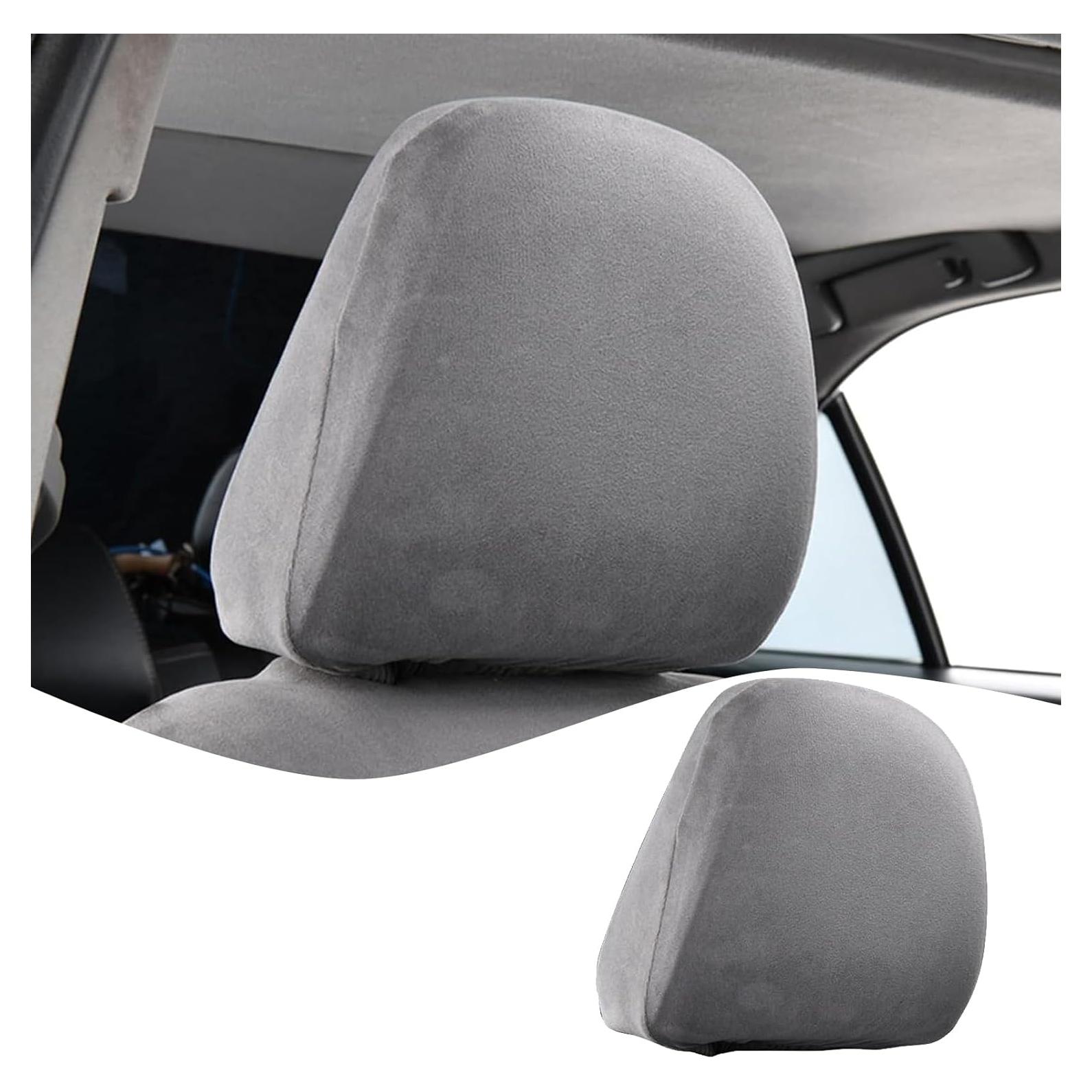 Pack 2 Fundas de Cabecera de Asiento de Coche Flygun Gris
