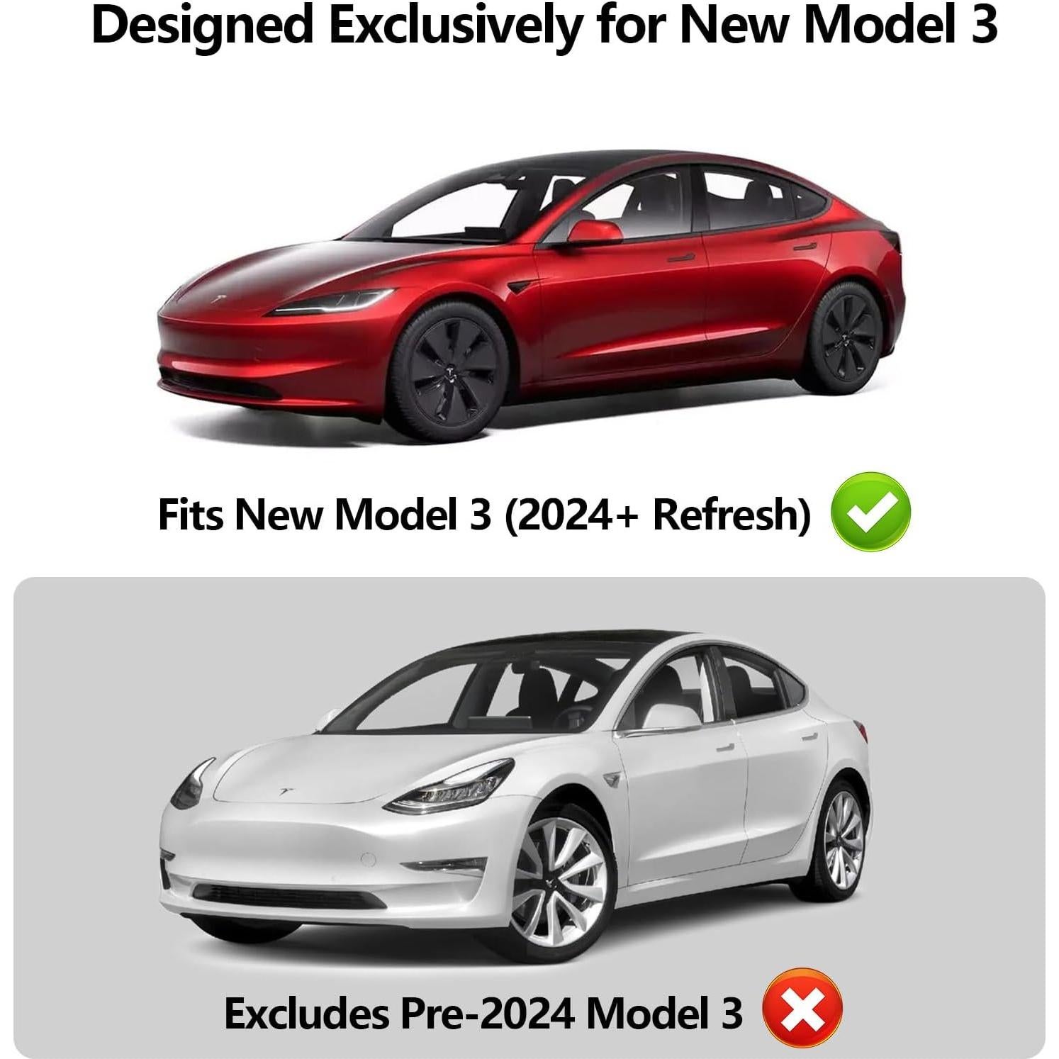 Sombrilla de Techo para Tesla Model 3 Highland 2024-2025 Negra