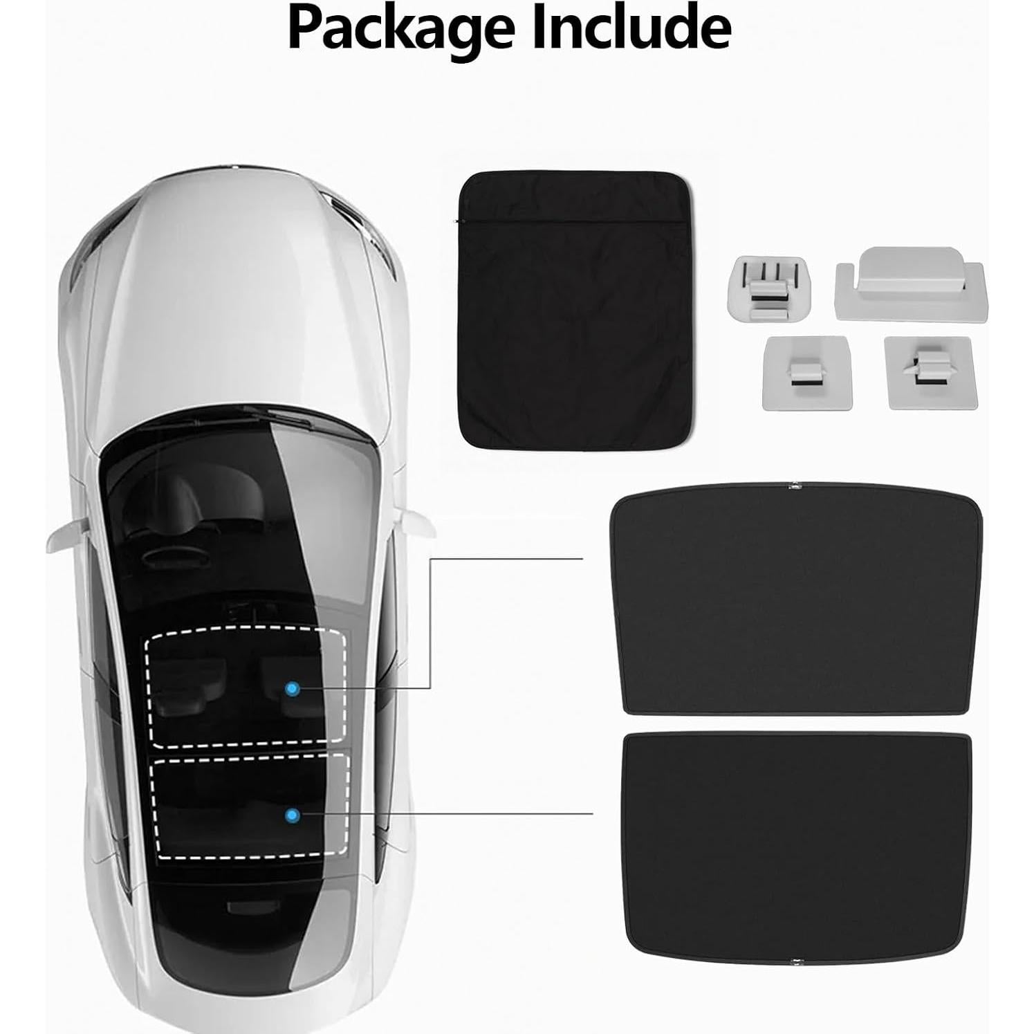 Sombrilla de Techo para Tesla Model 3 Highland 2024-2025 Negra