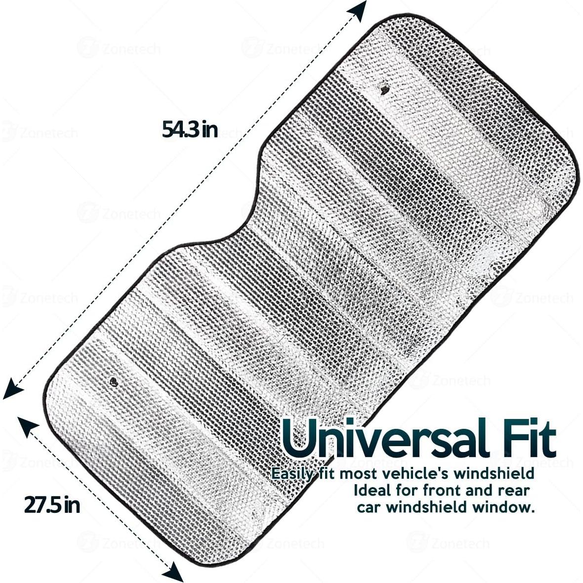 Sombrilla Solar Plegable ZONETECH 127x58cm Plateada