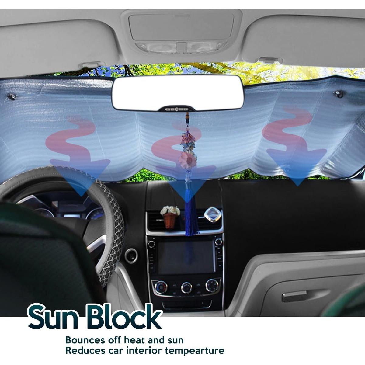 Sombrilla Solar Plegable ZONETECH 127x58cm Plateada