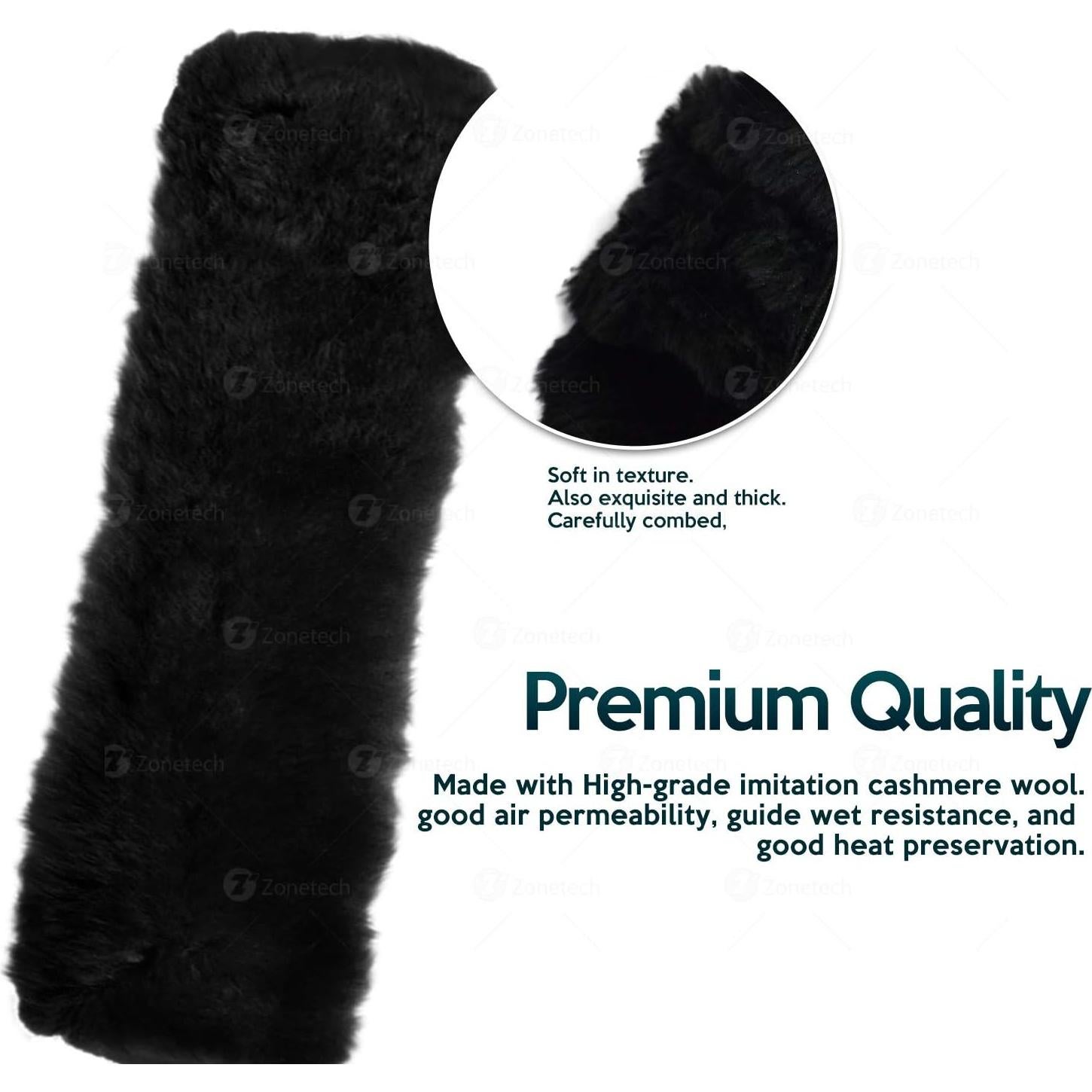 Almohadillas de Hombro ZONETECH WC0027 - Paquete de 4, Negro