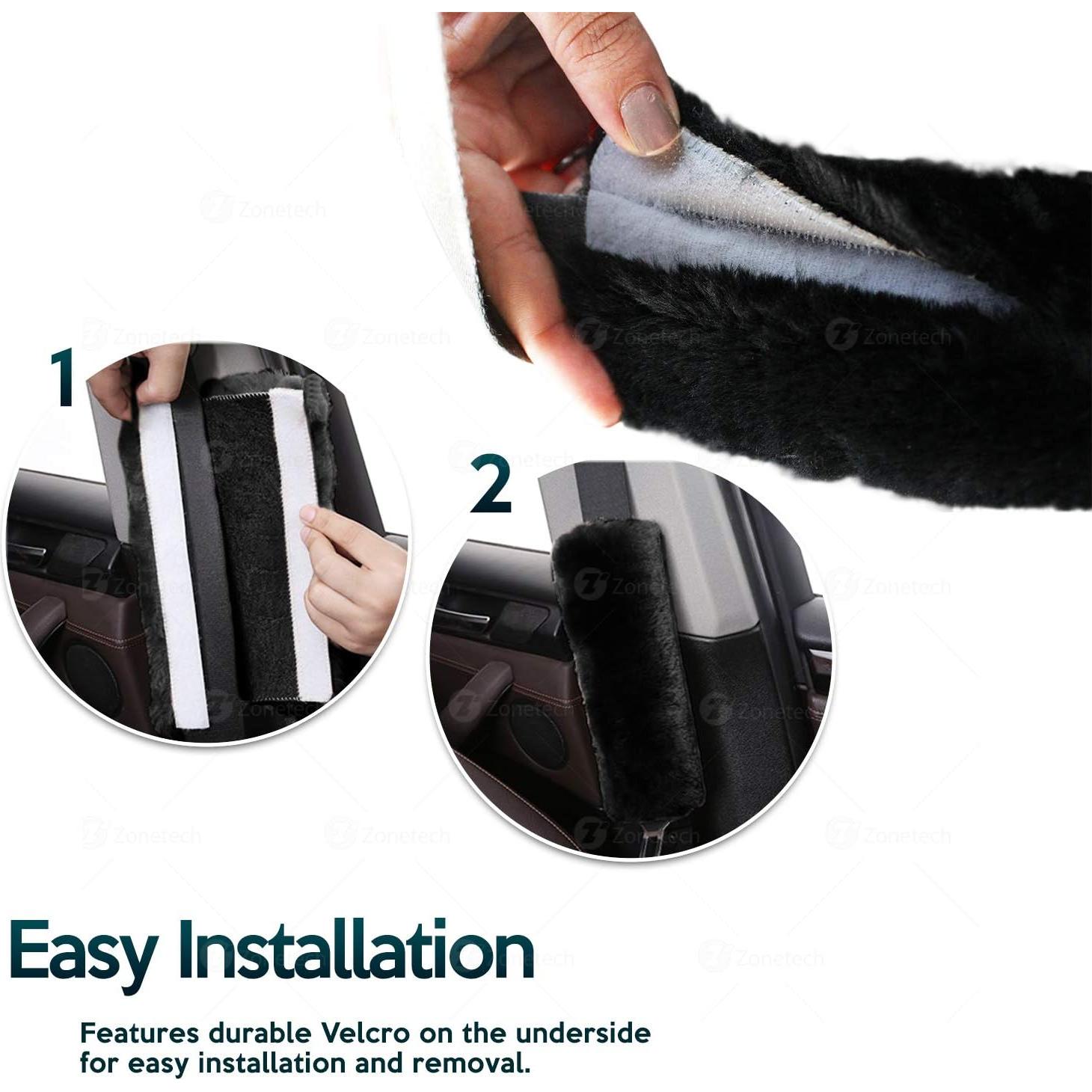 Almohadillas de Hombro ZONETECH WC0027 - Paquete de 4, Negro