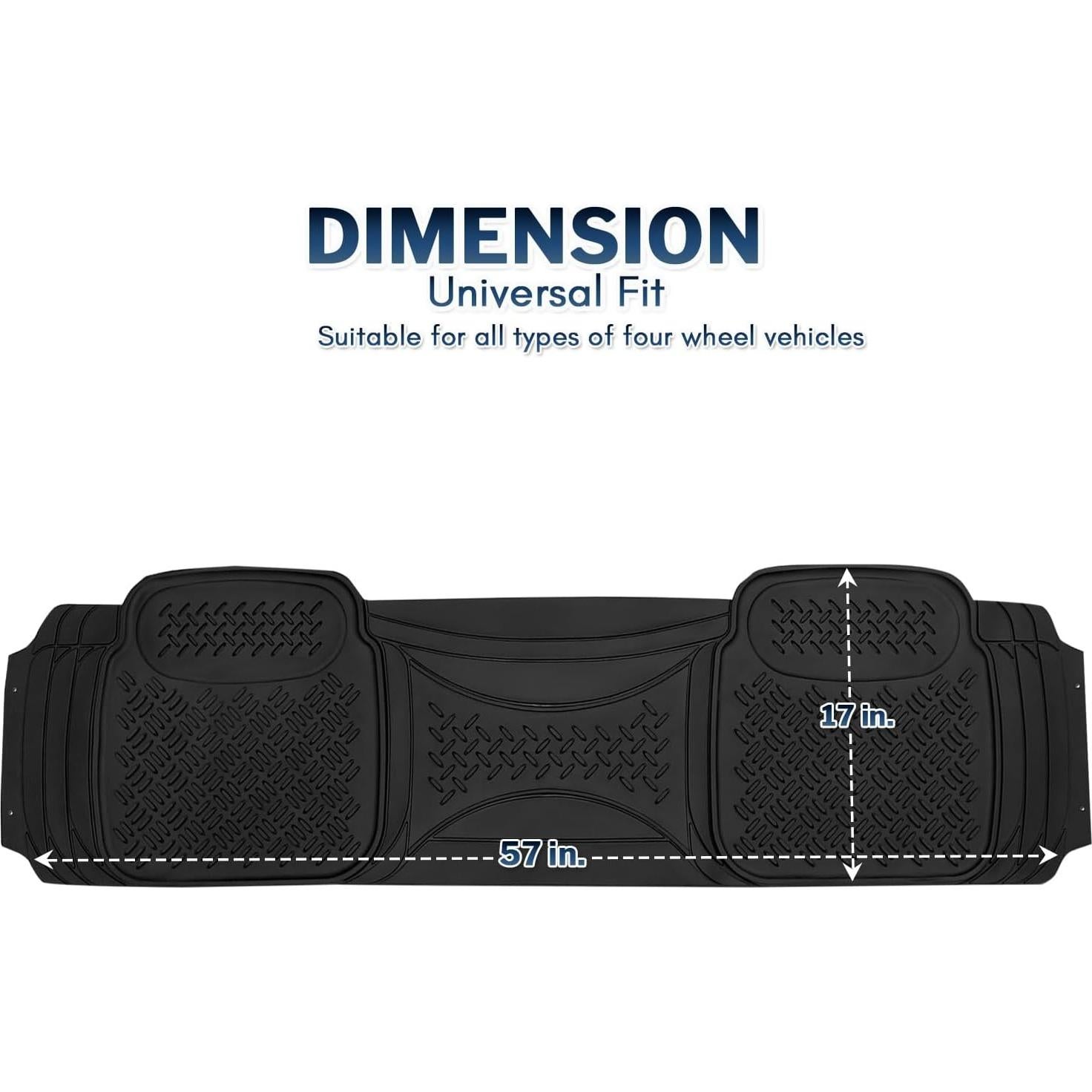 Alfombrilla Trasera Universal Zone Tech 109.7x36.1 cm Goma