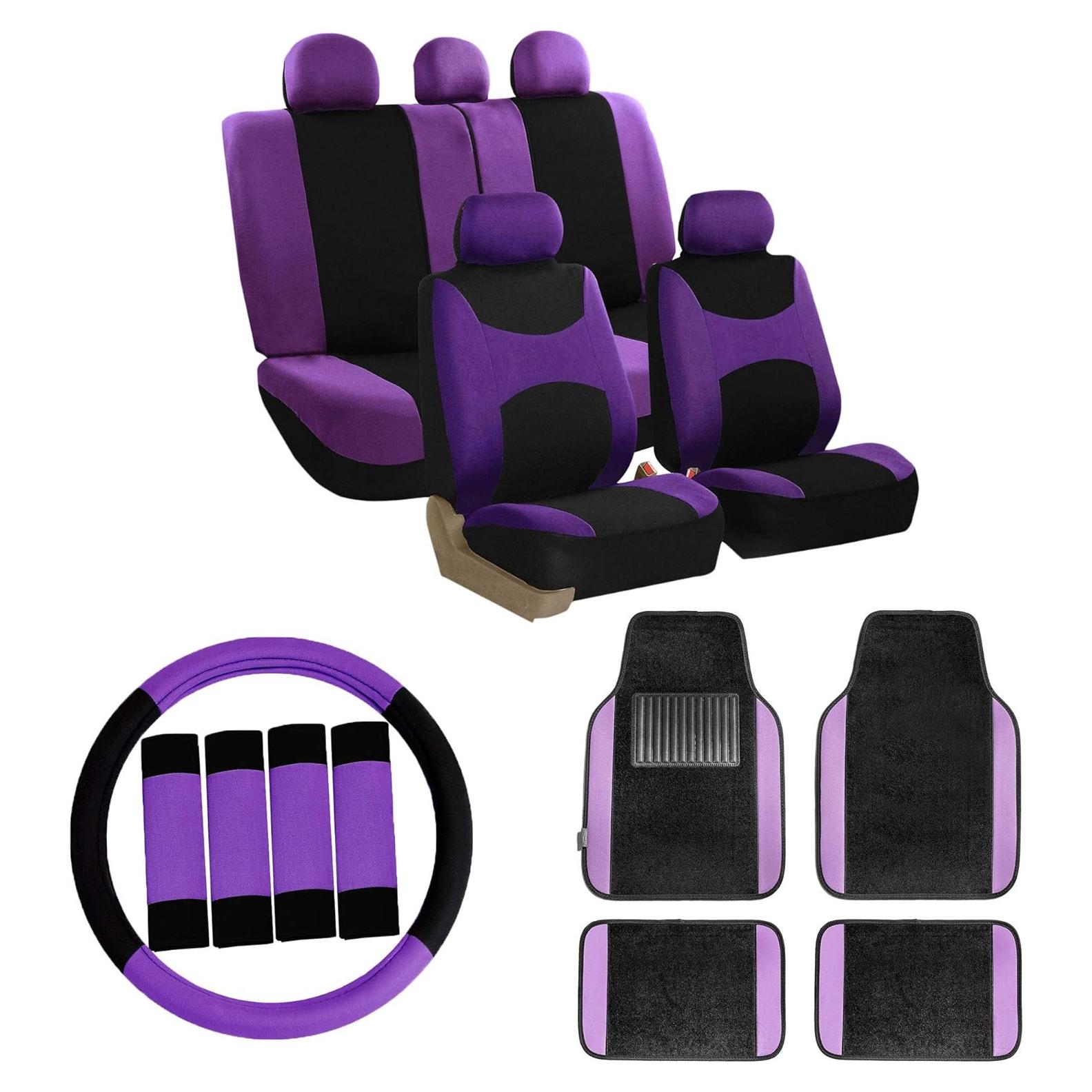 Fundas de Asiento de Coche FH Group Combo Universal Púrpura