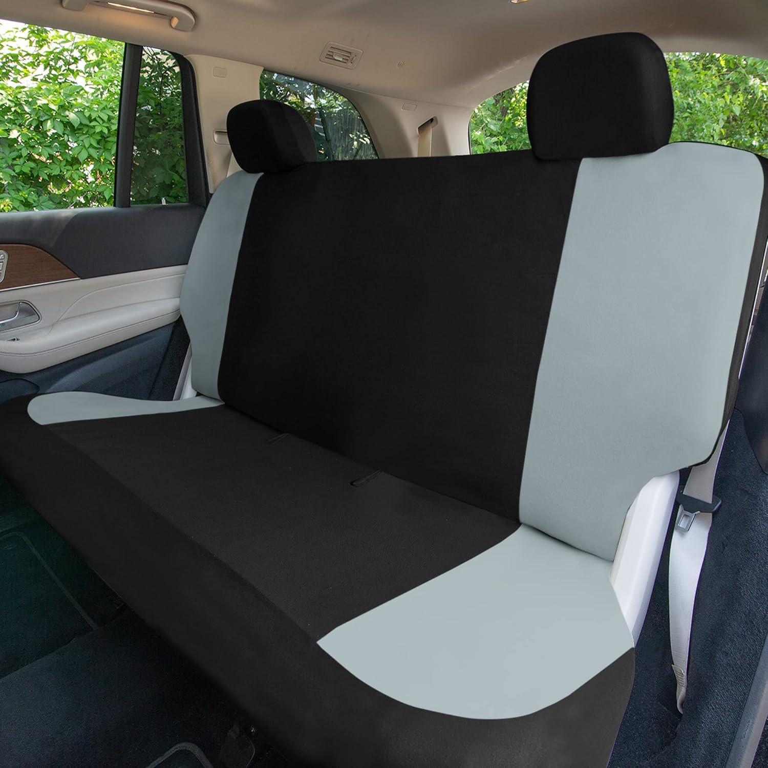 Cubiertas de Asiento de Automóvil TLH Universal Gris Tela 2 Piezas