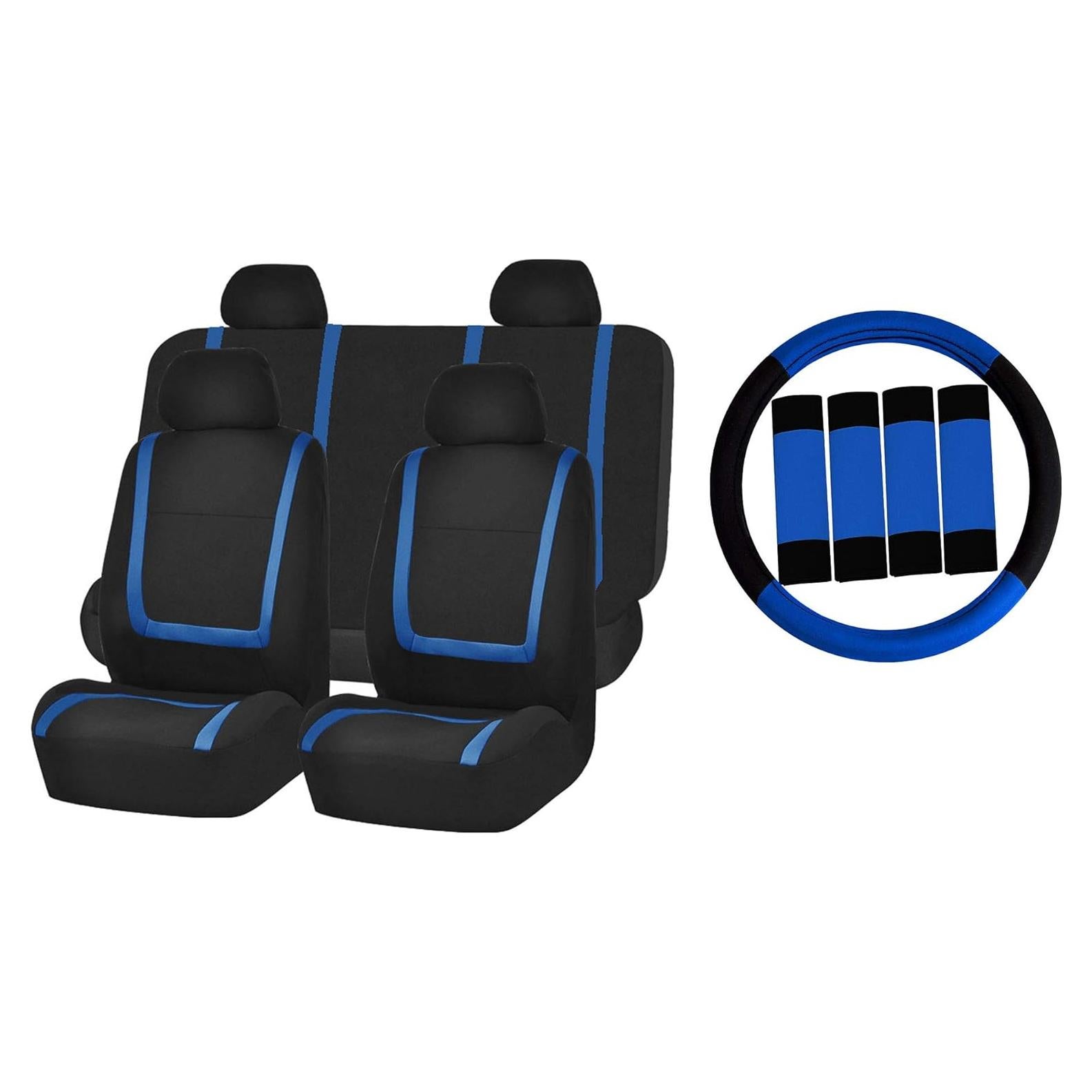 Fundas de Asiento Automotriz FH Group Azul Ajuste Universal