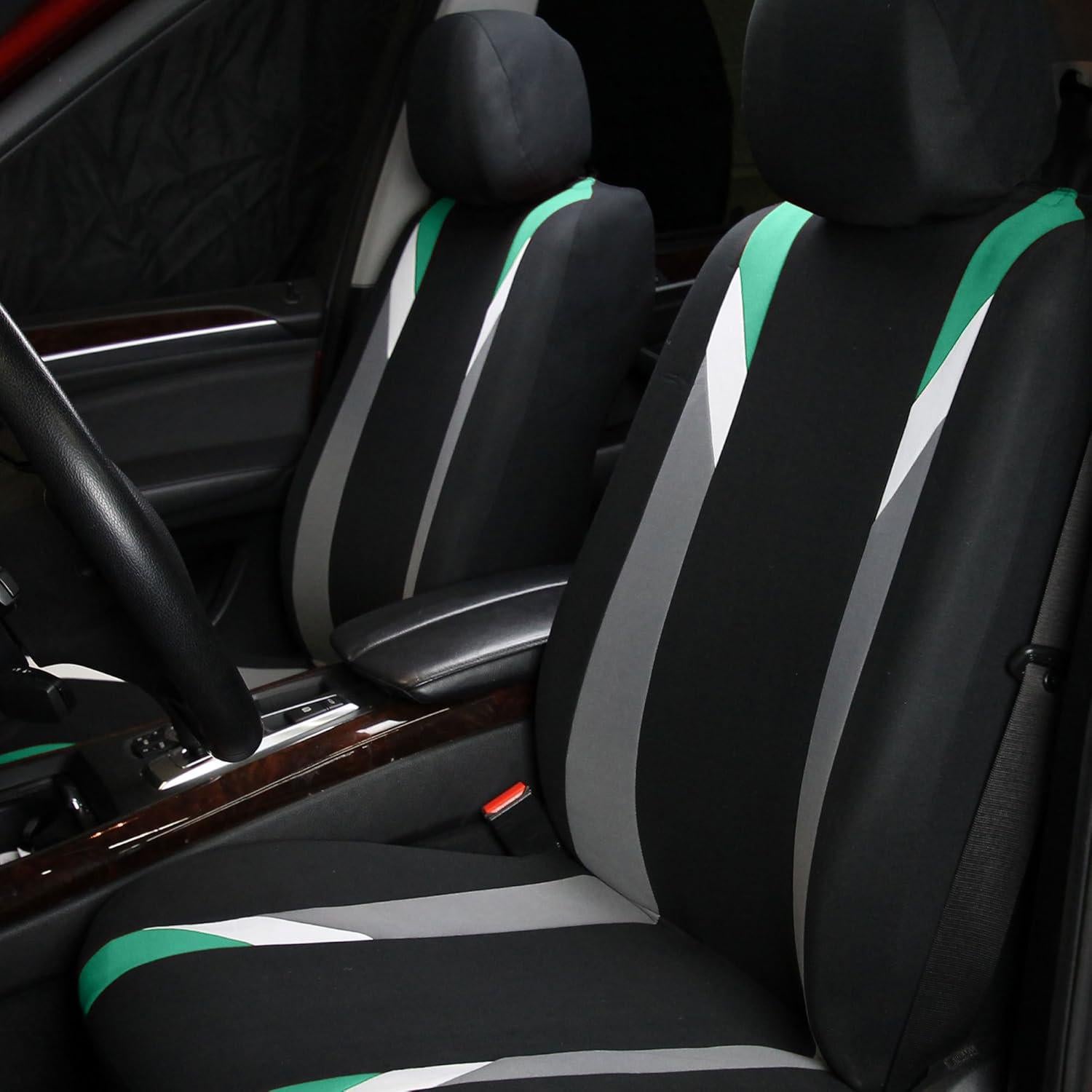 Fundas de Asiento Universales FH Group Menta - Lavables y Compatibles con Airbags