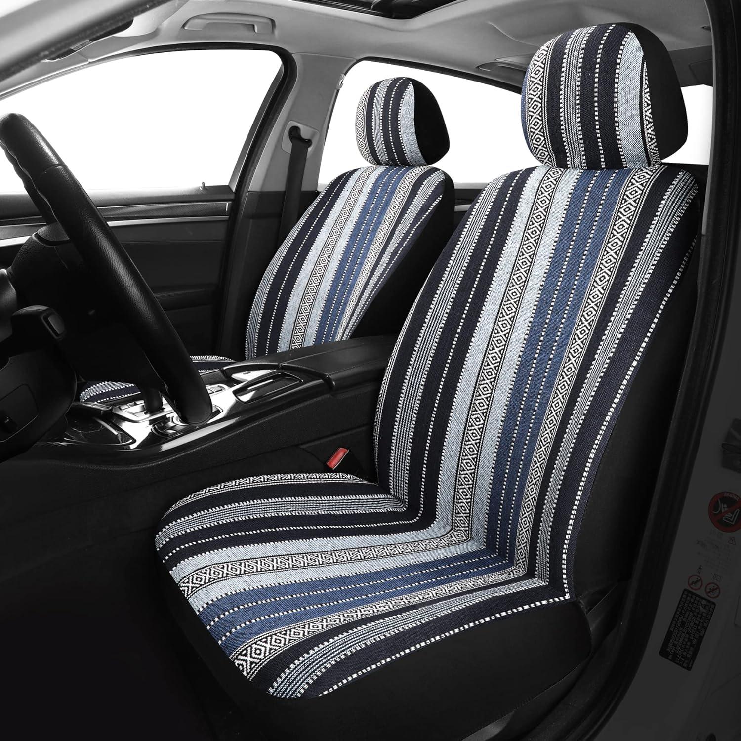 Funda de Asiento de Coche Pariitadin Azul con Almohadillas