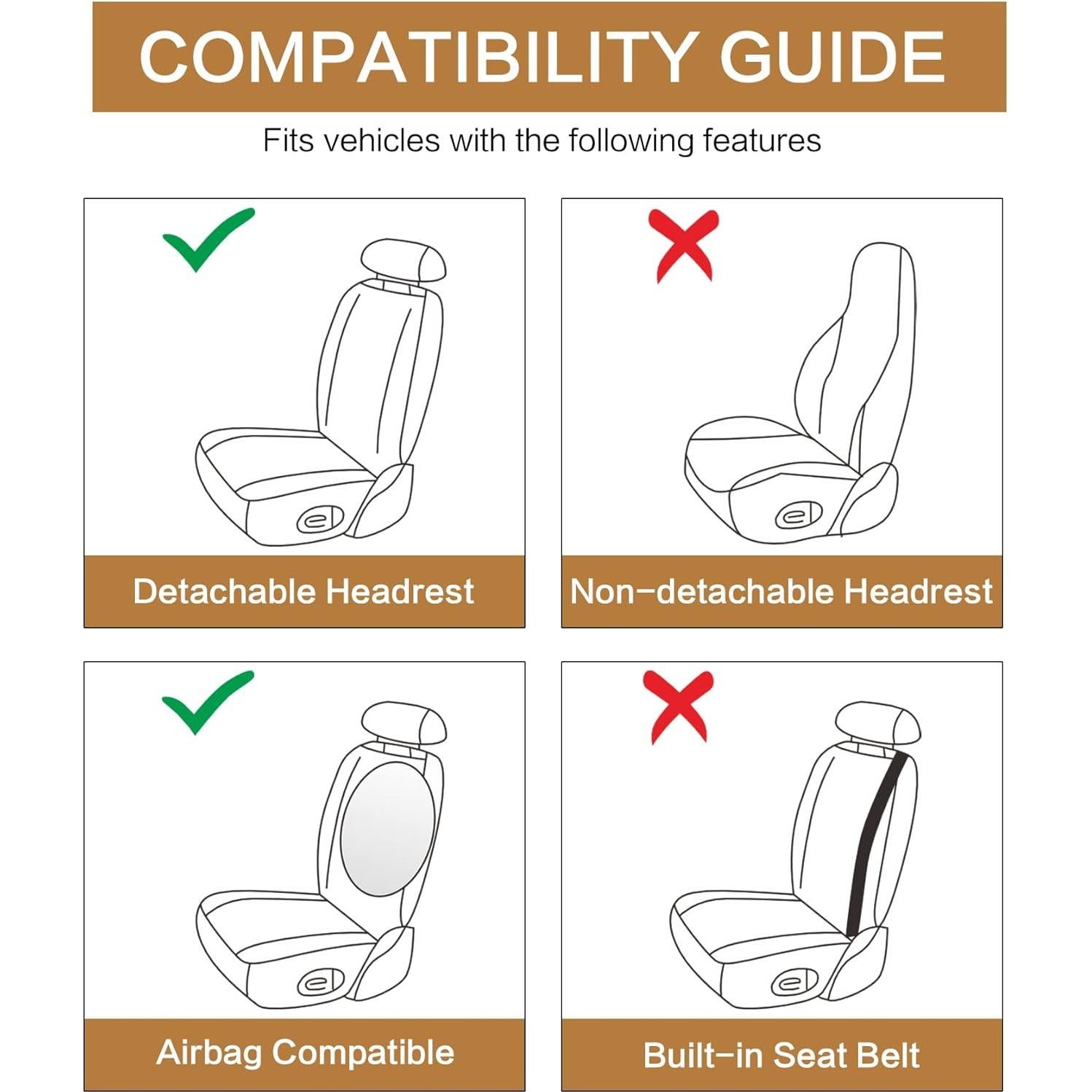 Funda de Asiento de Coche Pariitadin Azul con Almohadillas