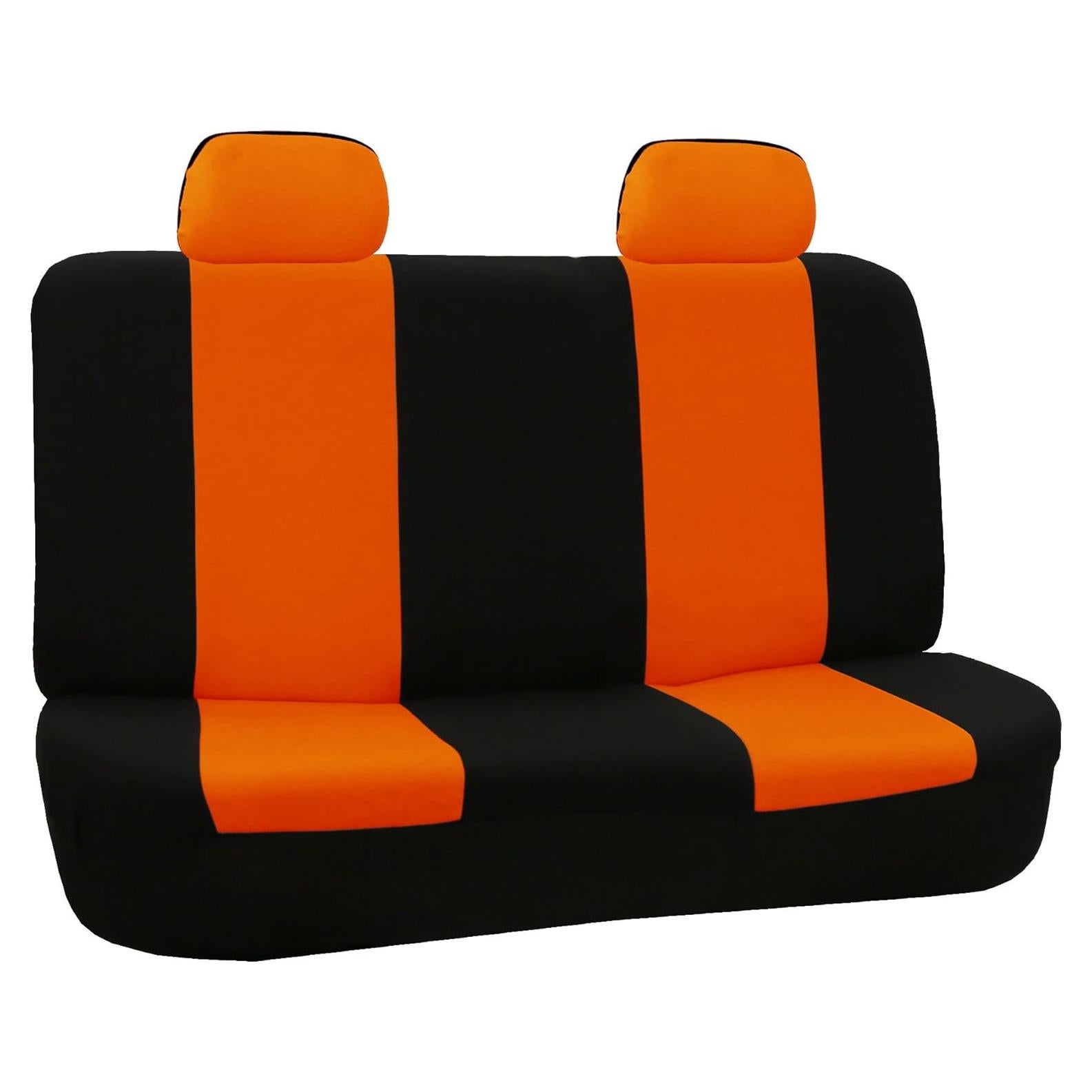 Cubiertas de Asiento Traseras TLH Naranja Ajuste Universal