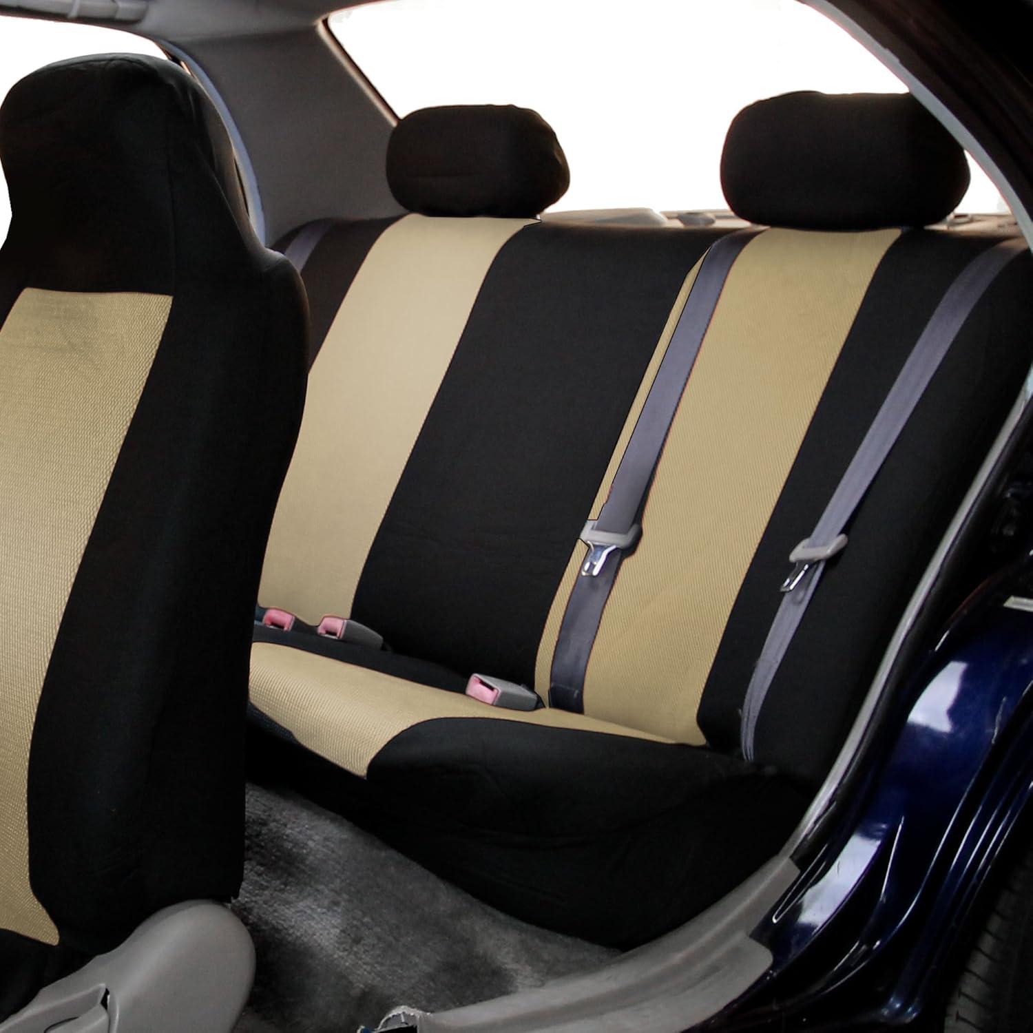 Funda de Asiento Trasero Universal FH Group Beige - Protector para Coche